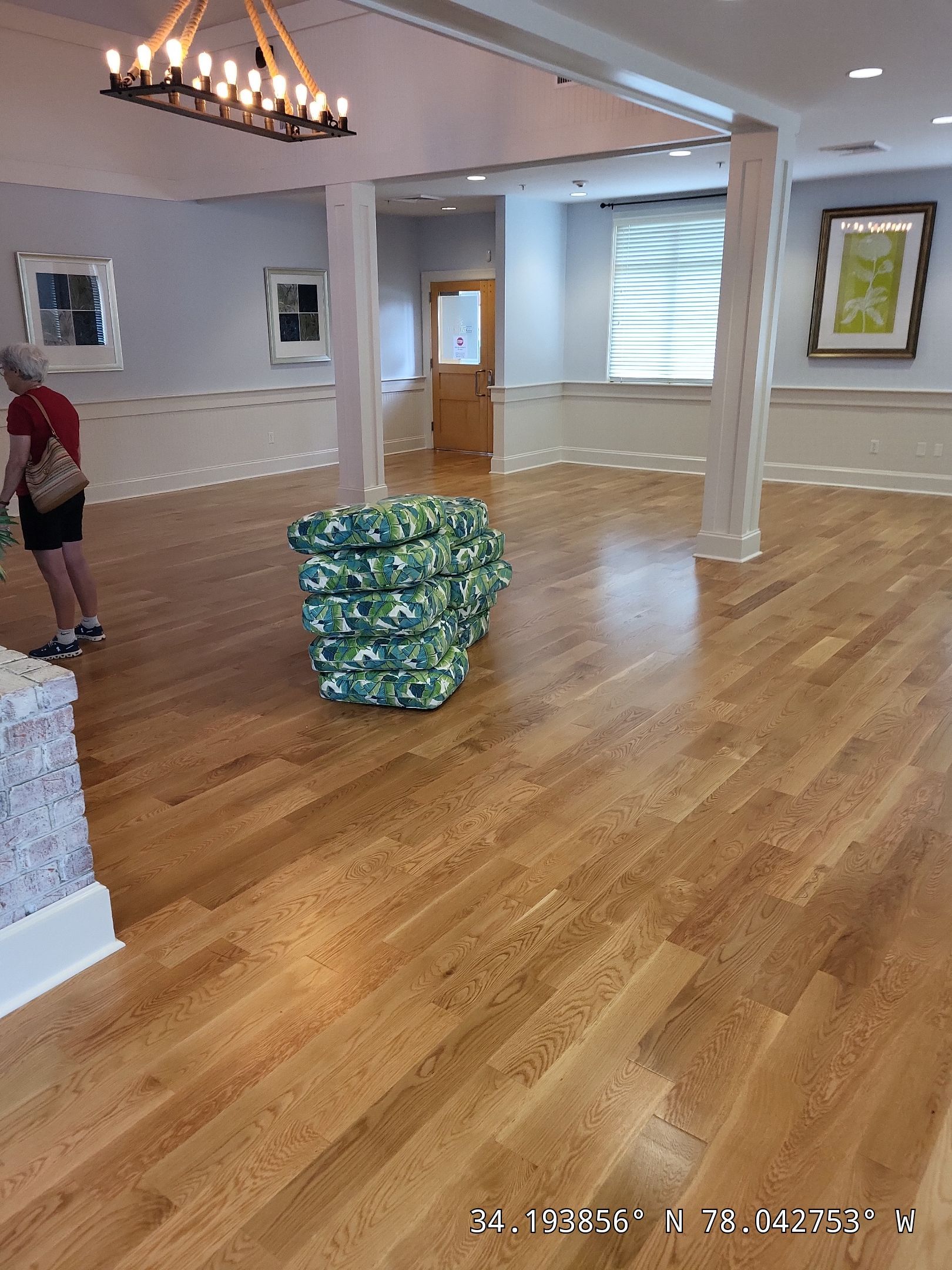 Brunswick Forest Fitness Center Commercial Flooring & Cabinet Remodel in Leland, NC by RGR Construction and Roofing, LLC