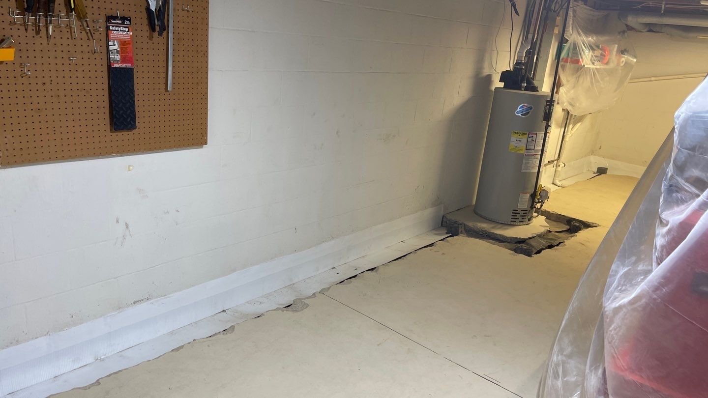 Interior Basement Waterproofing System by Toledo Basement Repair