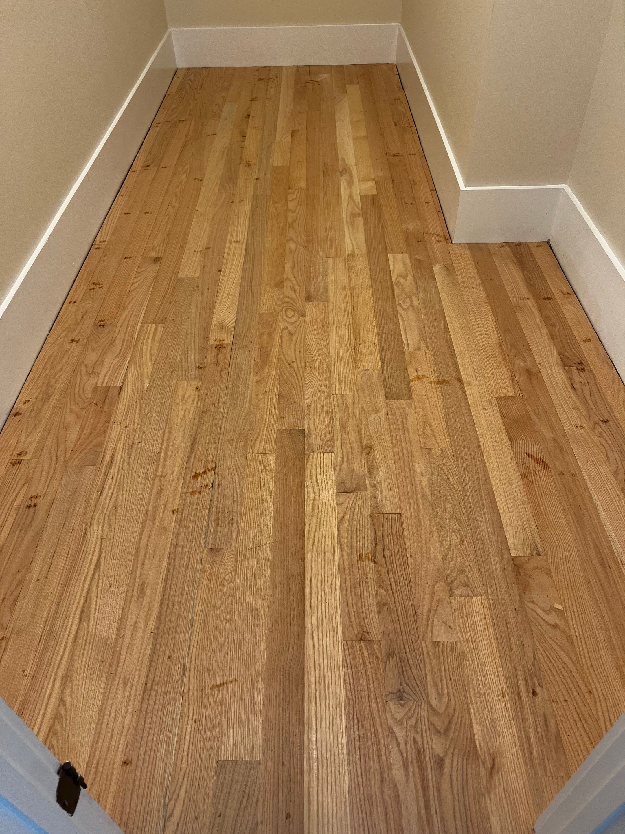 Upstairs Hardwood Flooring Installation and Custom Staining in Atlanta by Swift Home Renovations