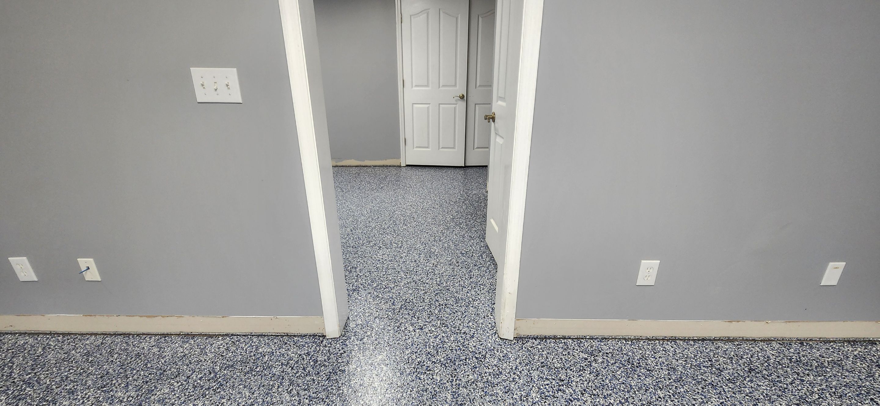 Basement using Denim by Elite Floor Solutions