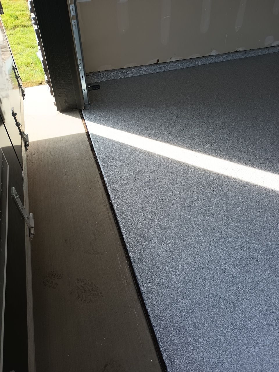 Driveway, garage, walkway Transformation using Ash Hybrid by Croc Coatings, LLC