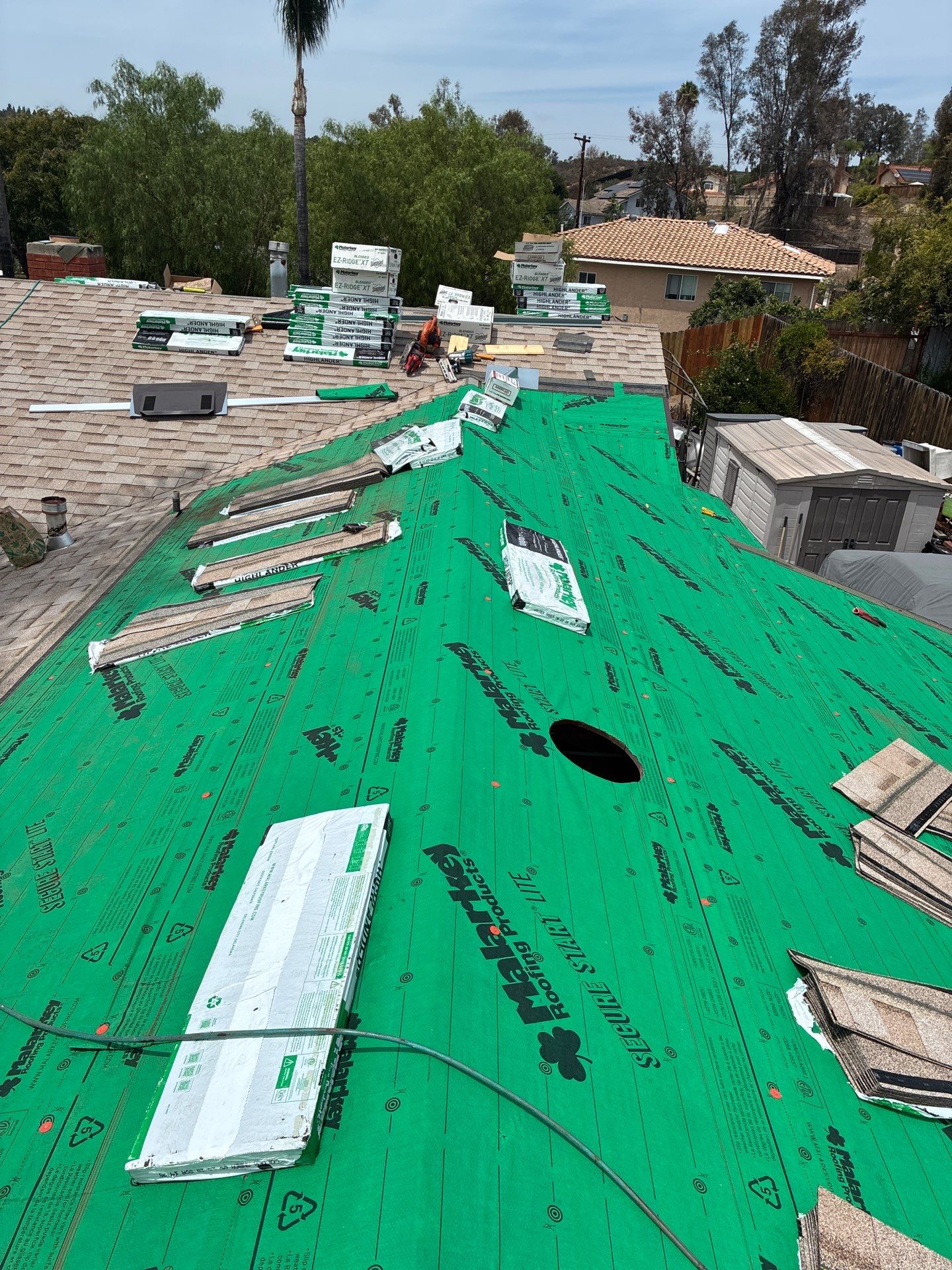Comprehensive Roof Replacement and Wood Repair for Poway Residence by Reliable Roofing San Diego Inc.