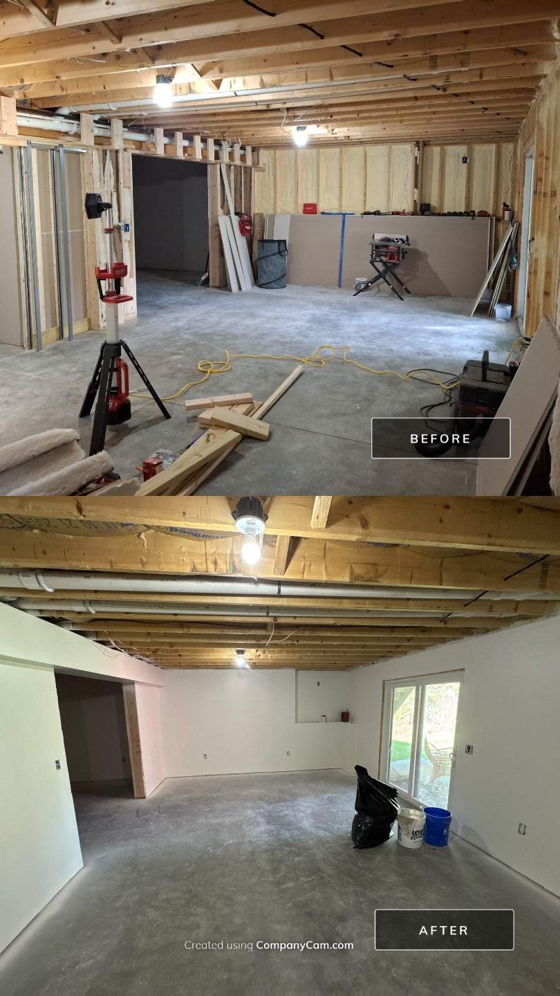 Basement Remodel by Big Pine Panting Inc