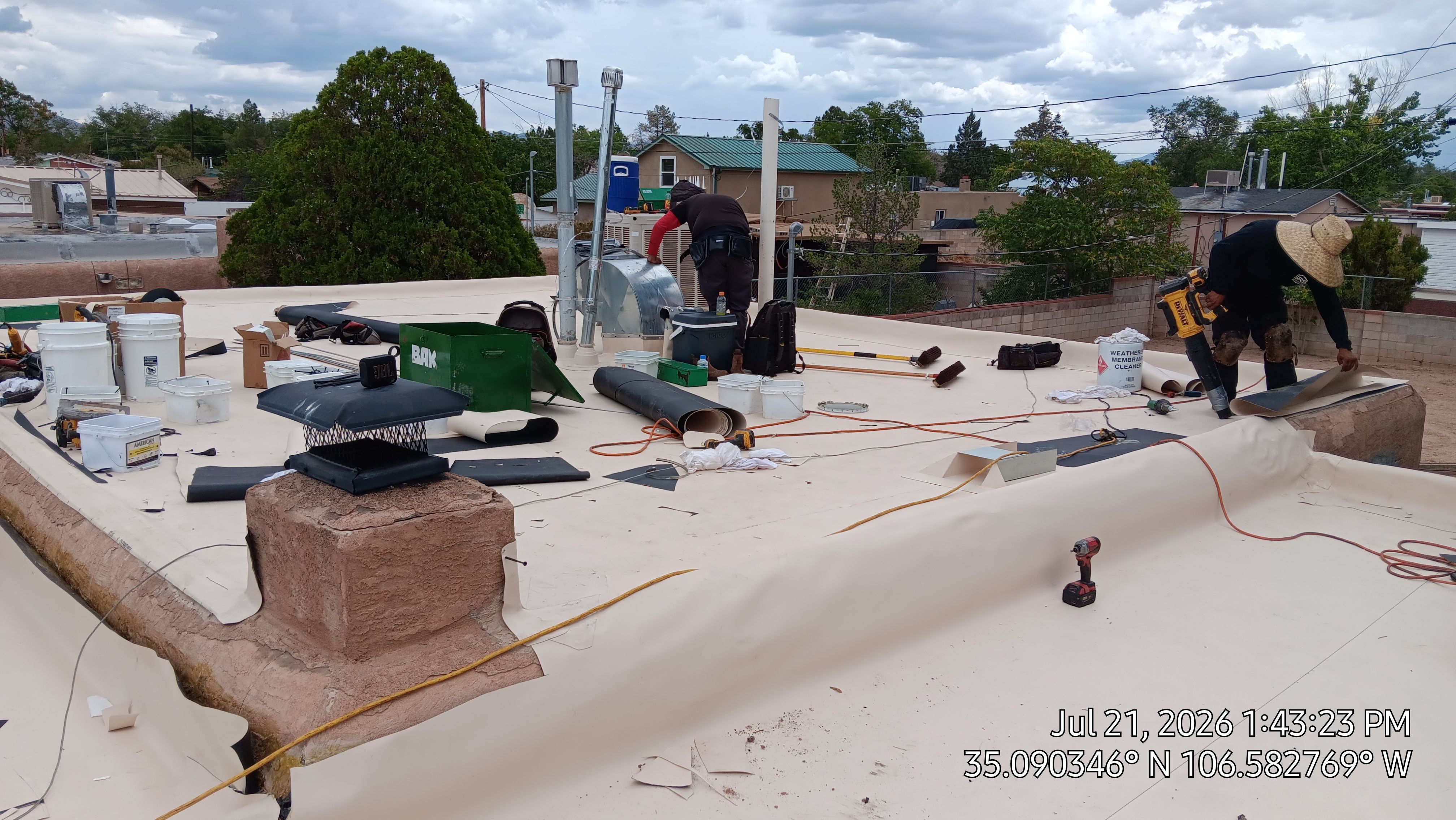 Albuquerque TPO Roof Replacement With EPS Taper slope by Doyle Roof Masters Inc