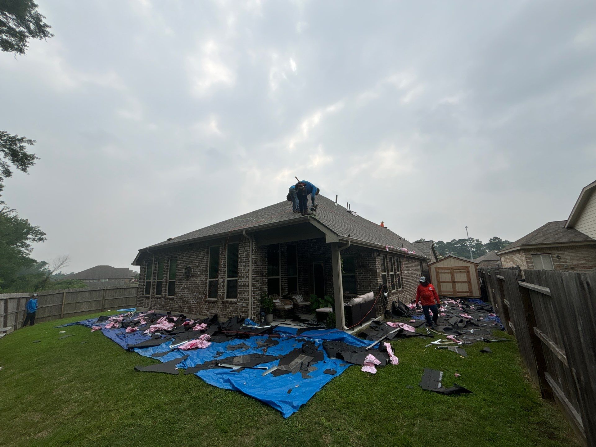 Residential Roofing Installation using Owen's Corning Duration (Lifetime) Shingles by Roof Repair Company