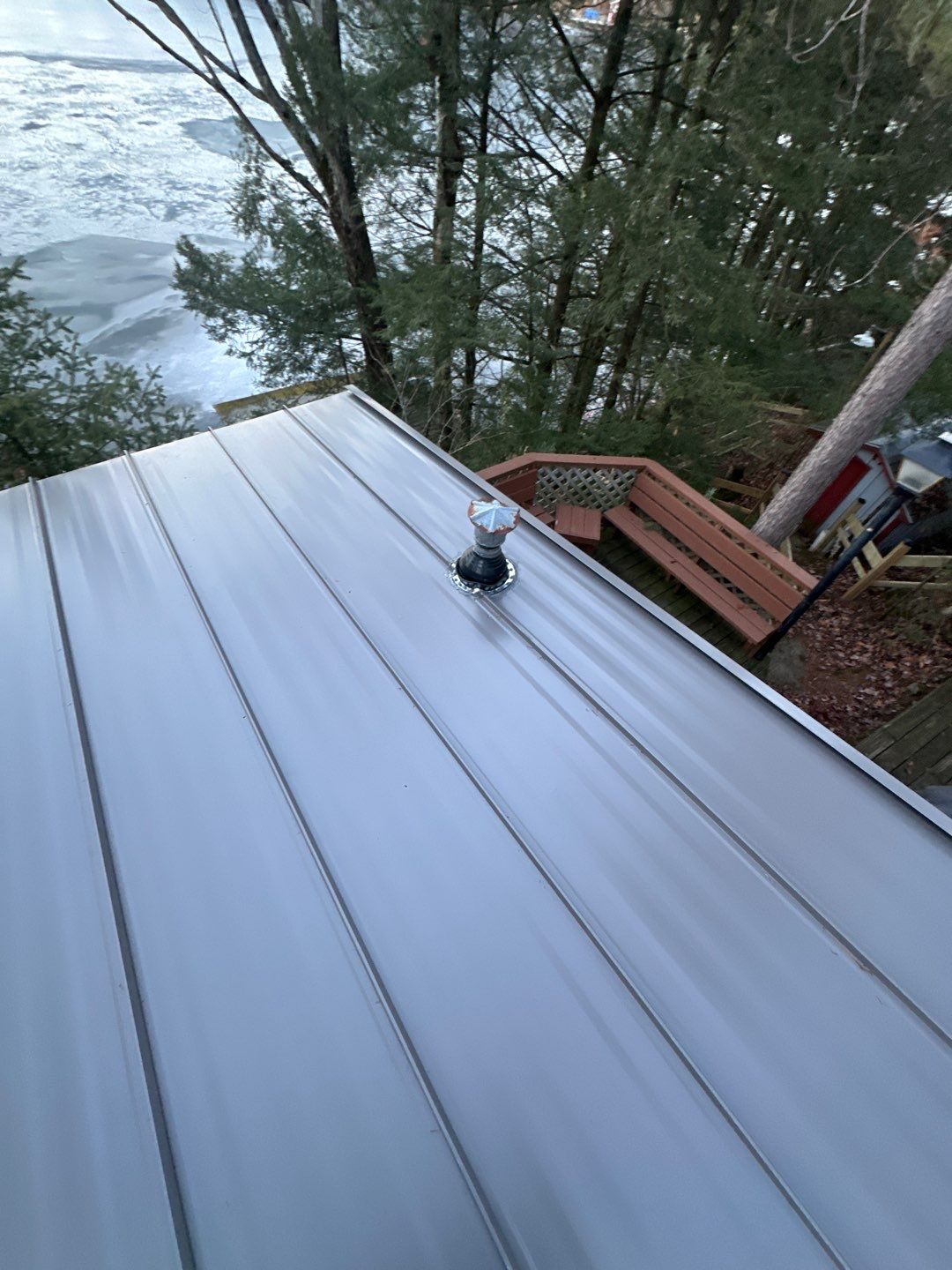 Standing Seam Roof using Standing Seam Metal 26 Guage by Total Restoration Services