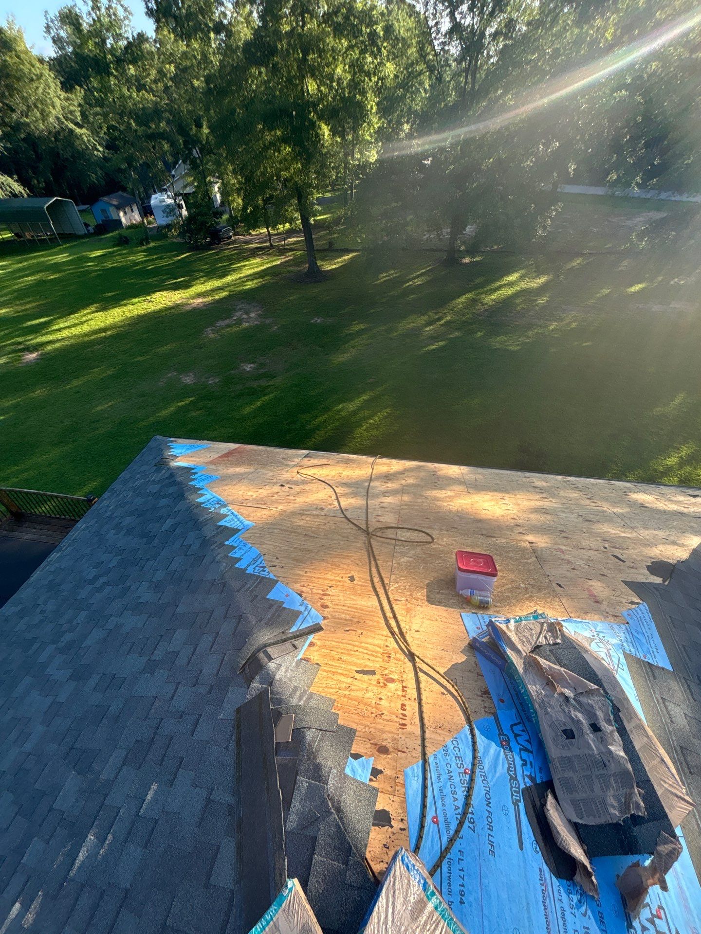 Asphalt Shingle Roof Replacement and Decking Repair in Edgefield by Roofers LLC
