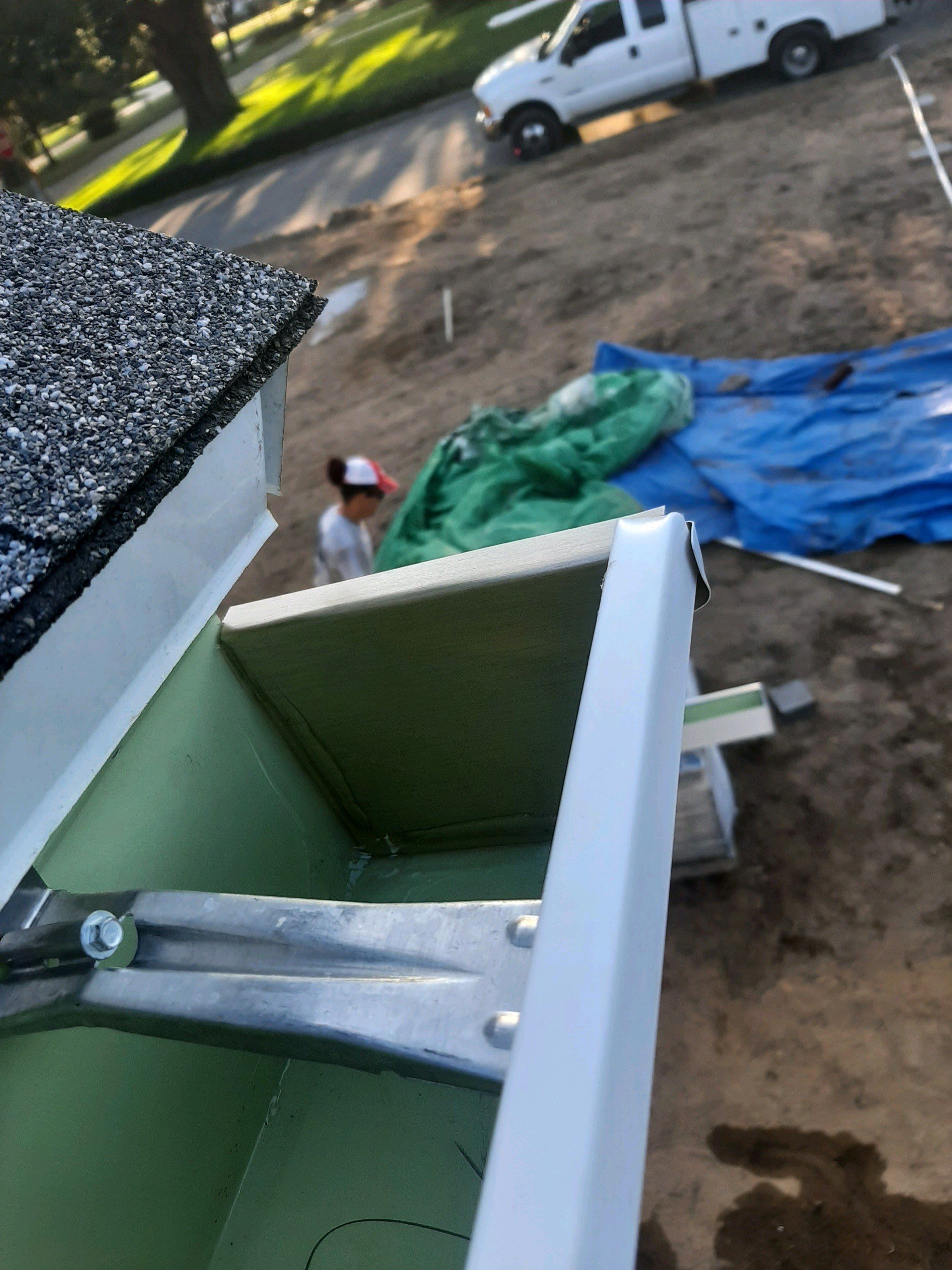 Gutter Installation using K-Style Seamless Gutters by Gutter Professors