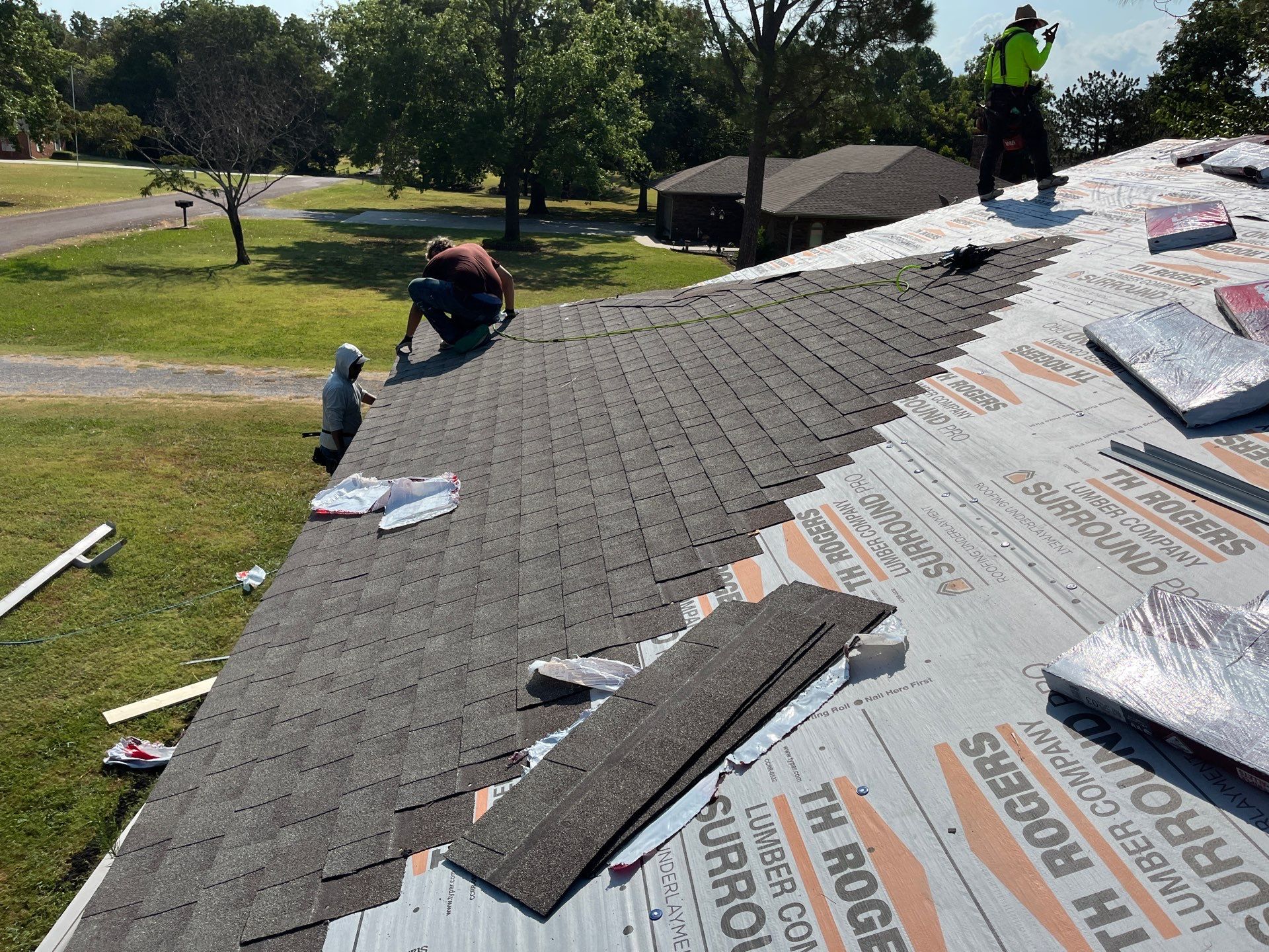 GAF Timberline Architectural Shingle Roof Replacement in Wynnewood by BANA Roofing and Solar Supply