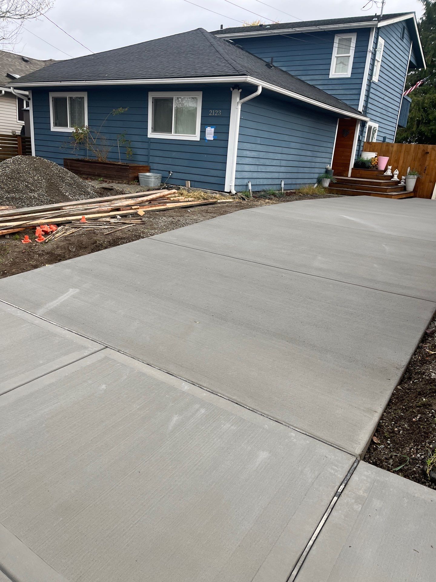 Concrete Driveway & Landscaping Project | Everett by Jireh Asphalt & Concrete Inc 