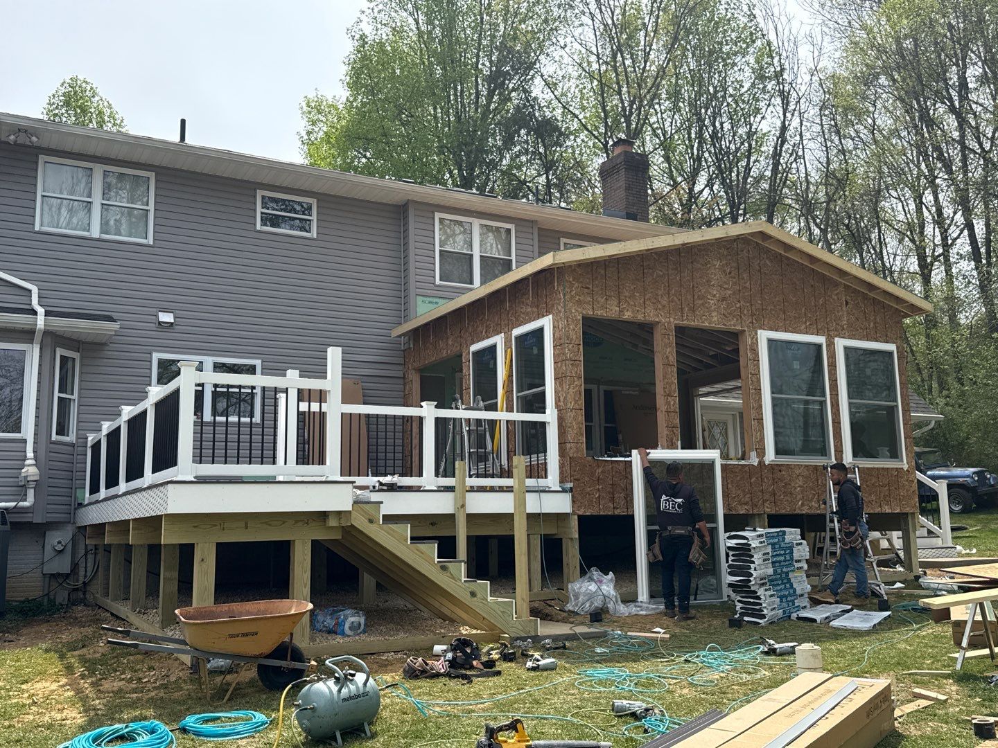 Addition & Deck  by Bec Construction Llc
