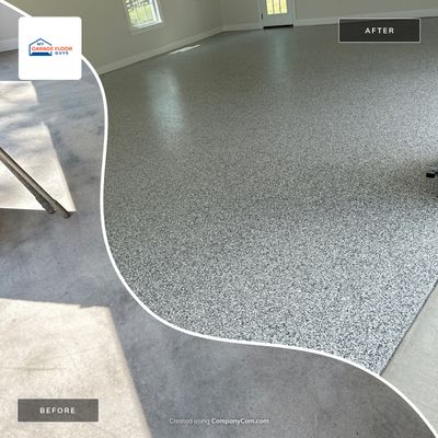 Garage Floor Coating using Gravel