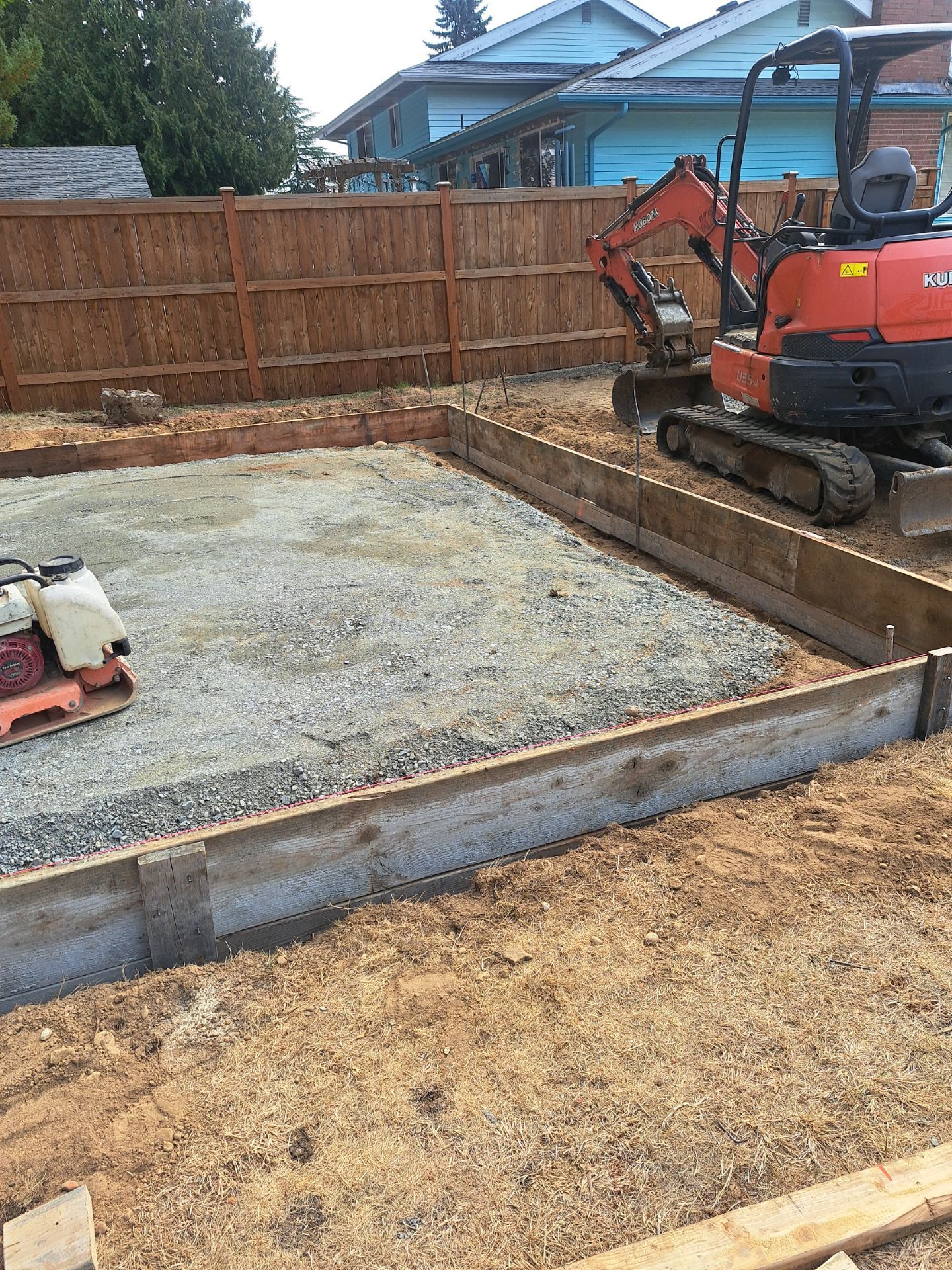 Backyard Concrete Slab Installation | Everett  by Jireh Asphalt & Concrete Inc 