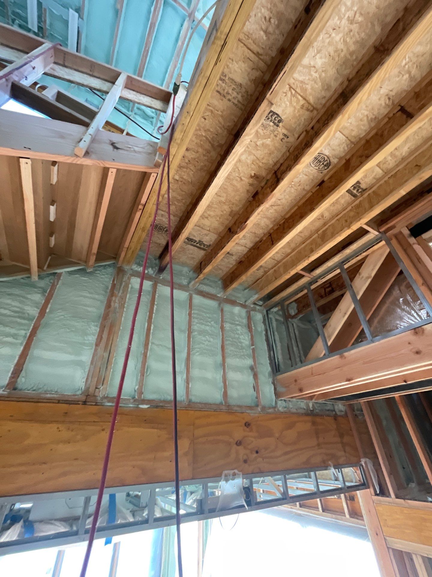 New Construction using Closed Cell Spray Foam by NYS Foam & Energy