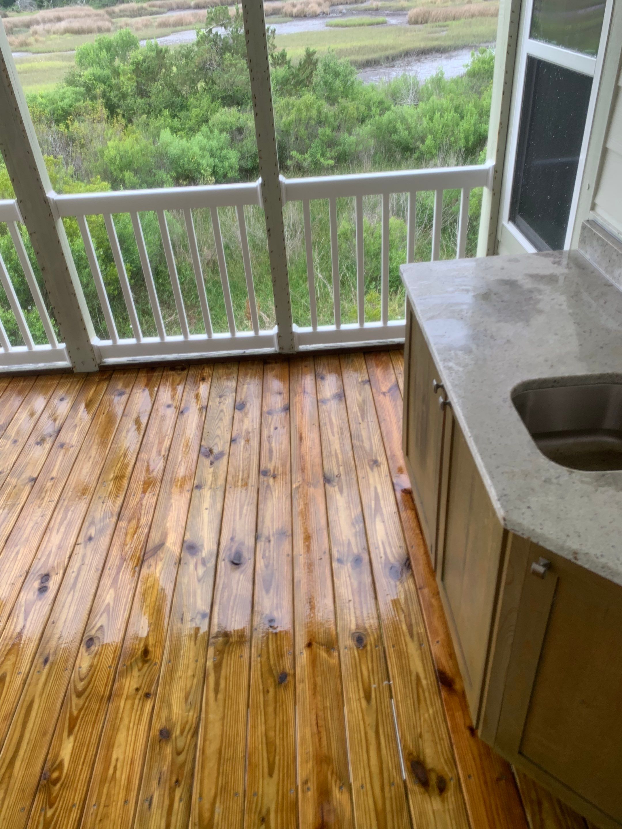 Dock, decks and carport using wood and concrete sealer by DuraSeal