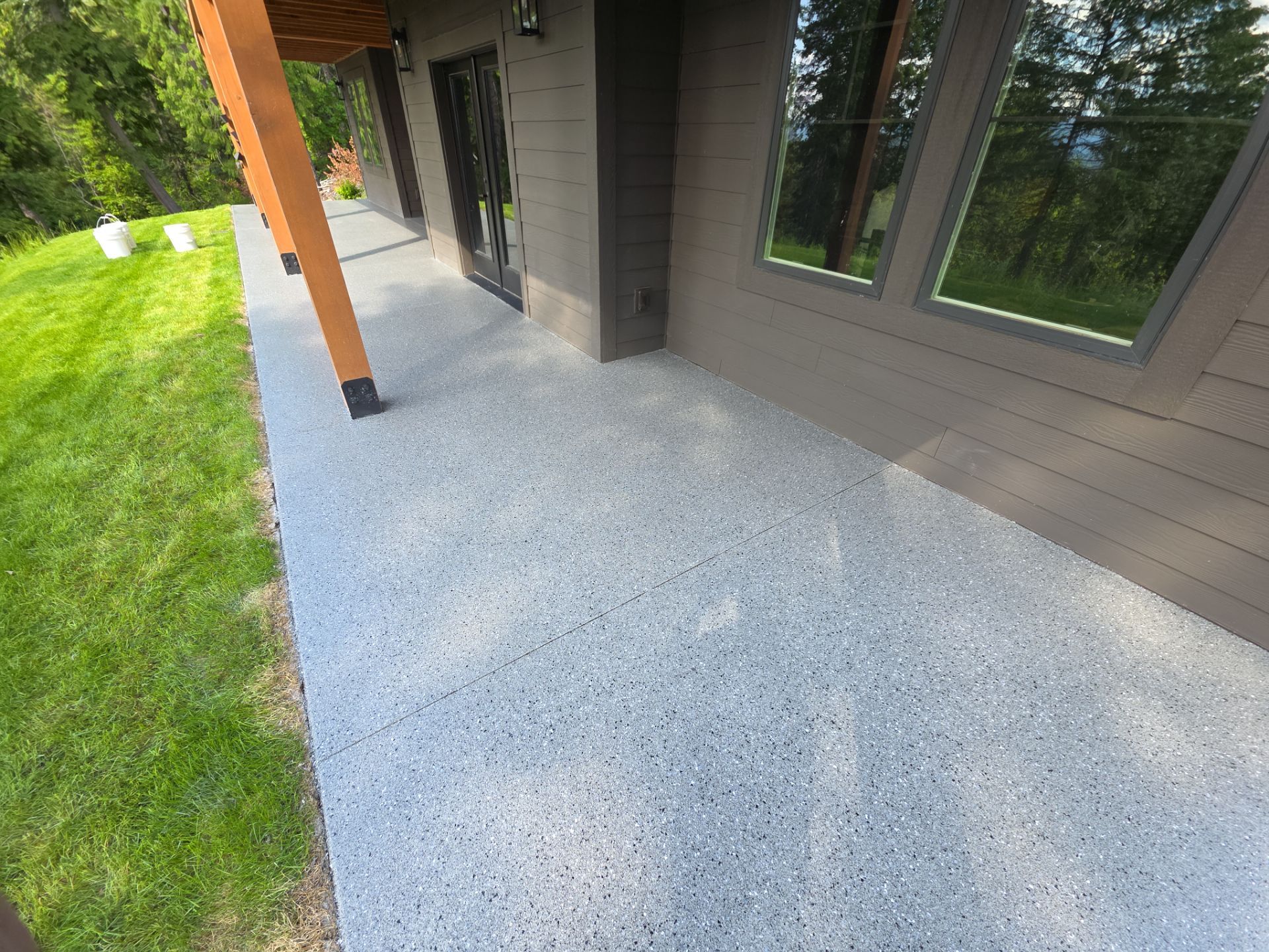Patio Transformation using Slate Hybrid by Croc Coatings, LLC