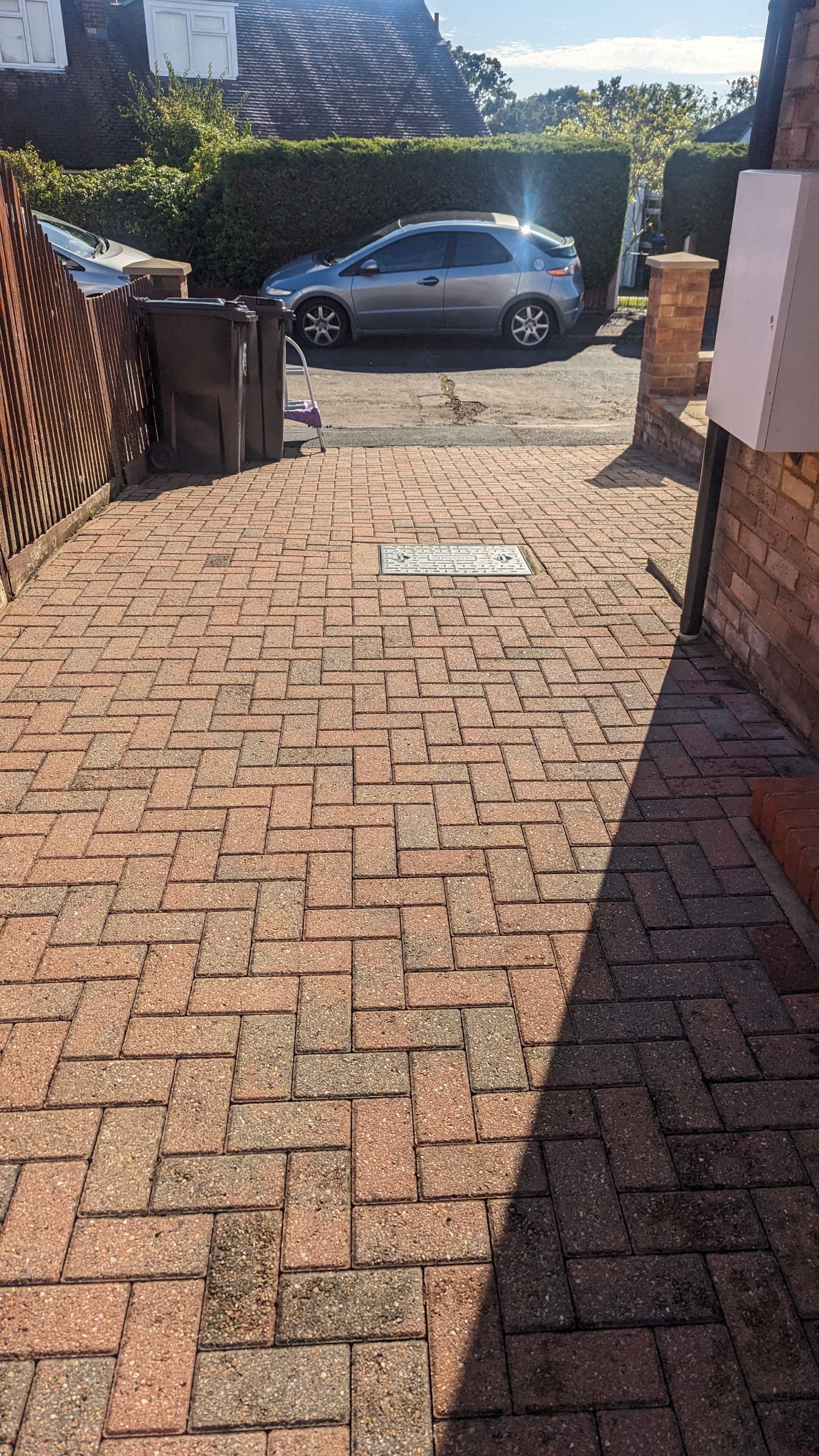 Driveway And Patio Clean using honda 21 ltr/min by Ges Exterior Cleaning ltd