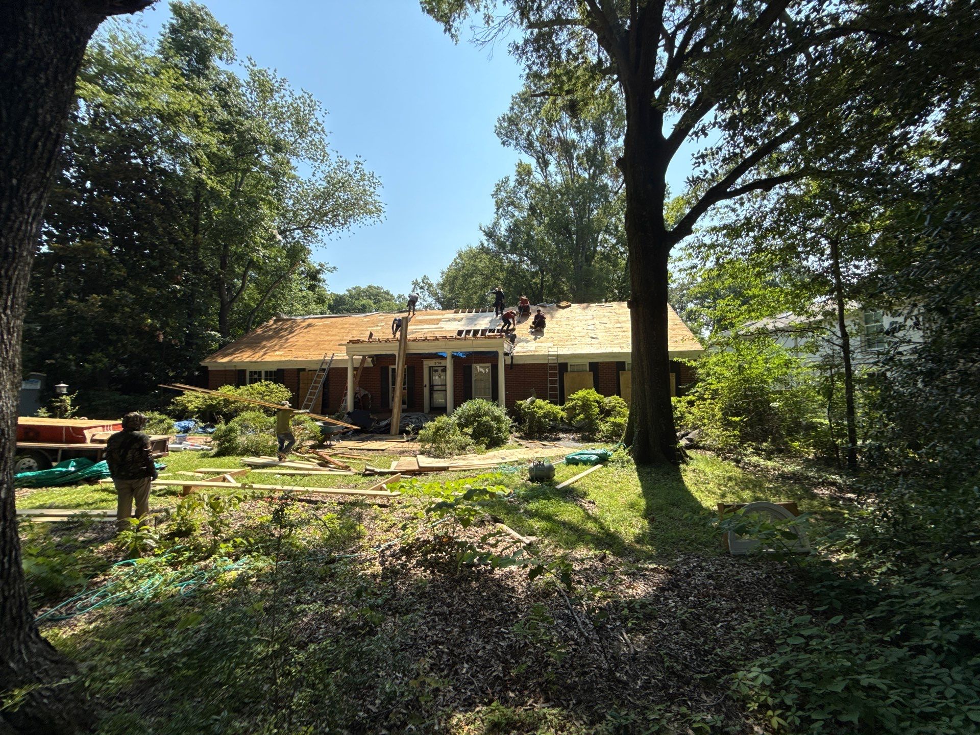 Structural Restoration and Asphalt Shingle Roof Replacement with Interior Repairs in East Memphis by Revival Roofing Services