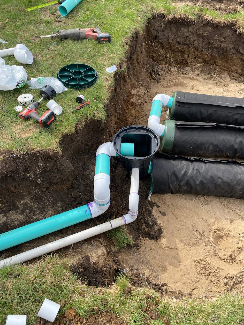 AES Prseby Mound System Installation using IM 1060 Plastic Tank by Allied Water Services