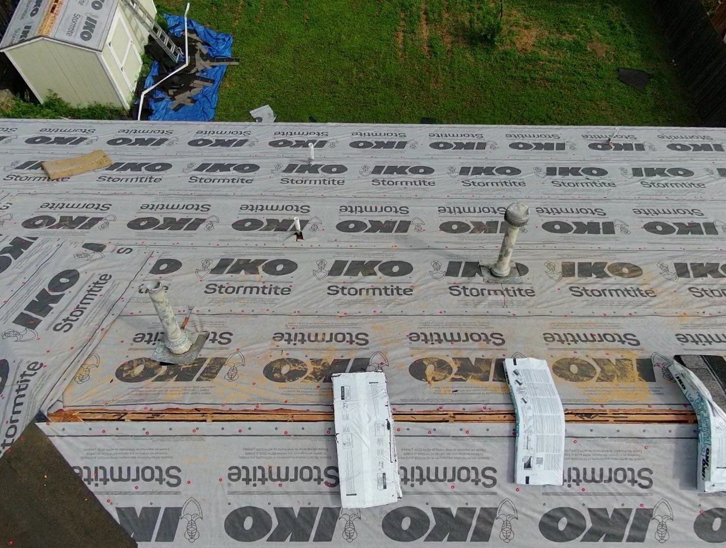 Residential Roofing Installation using Iko Dynasty Biscayne Bay Color by Becker Roofing and Exteriors