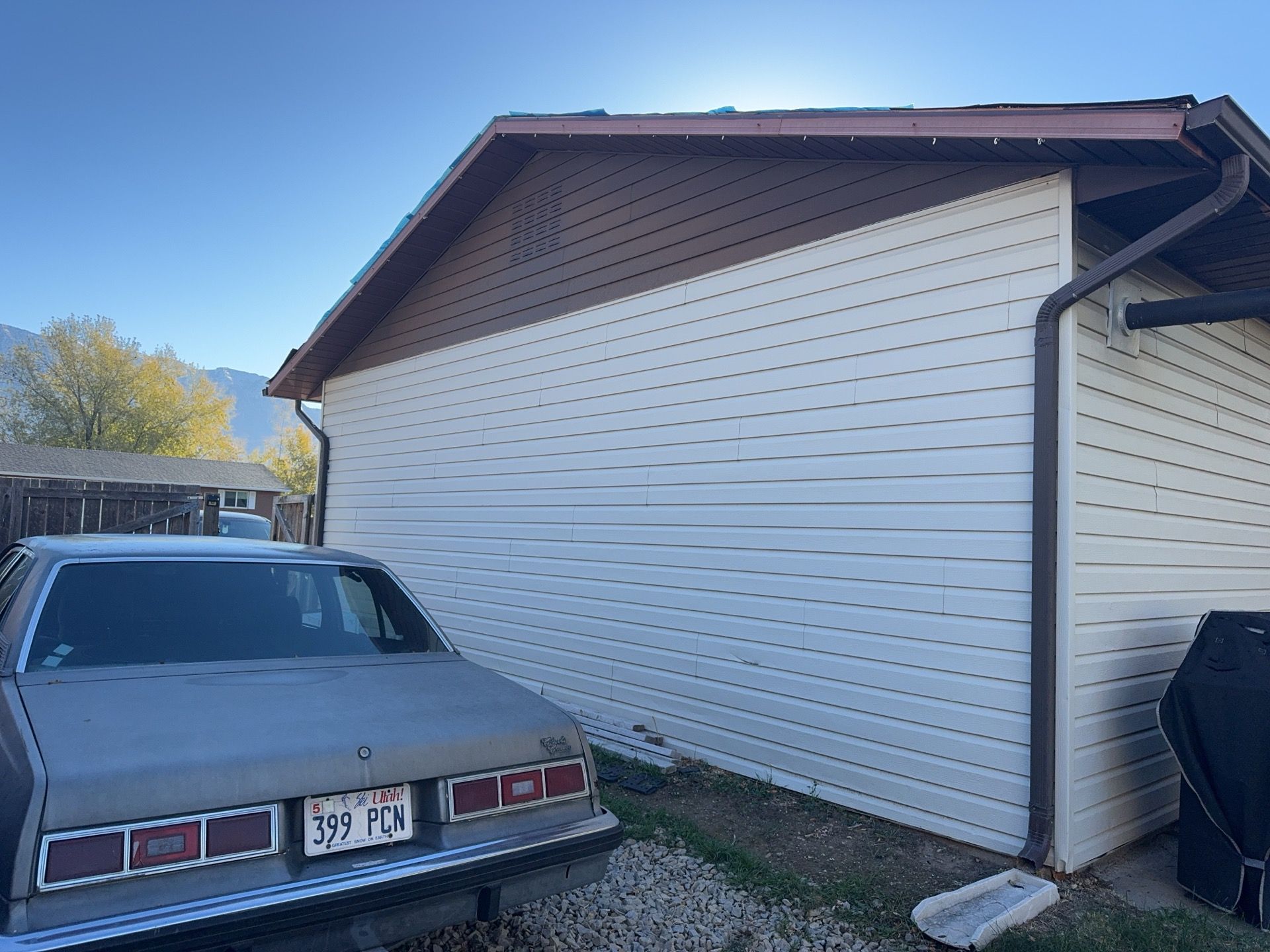 Orem | Crisp Monochromatic Hardie Upgrade | Arctic White by Ideal Siding Utah