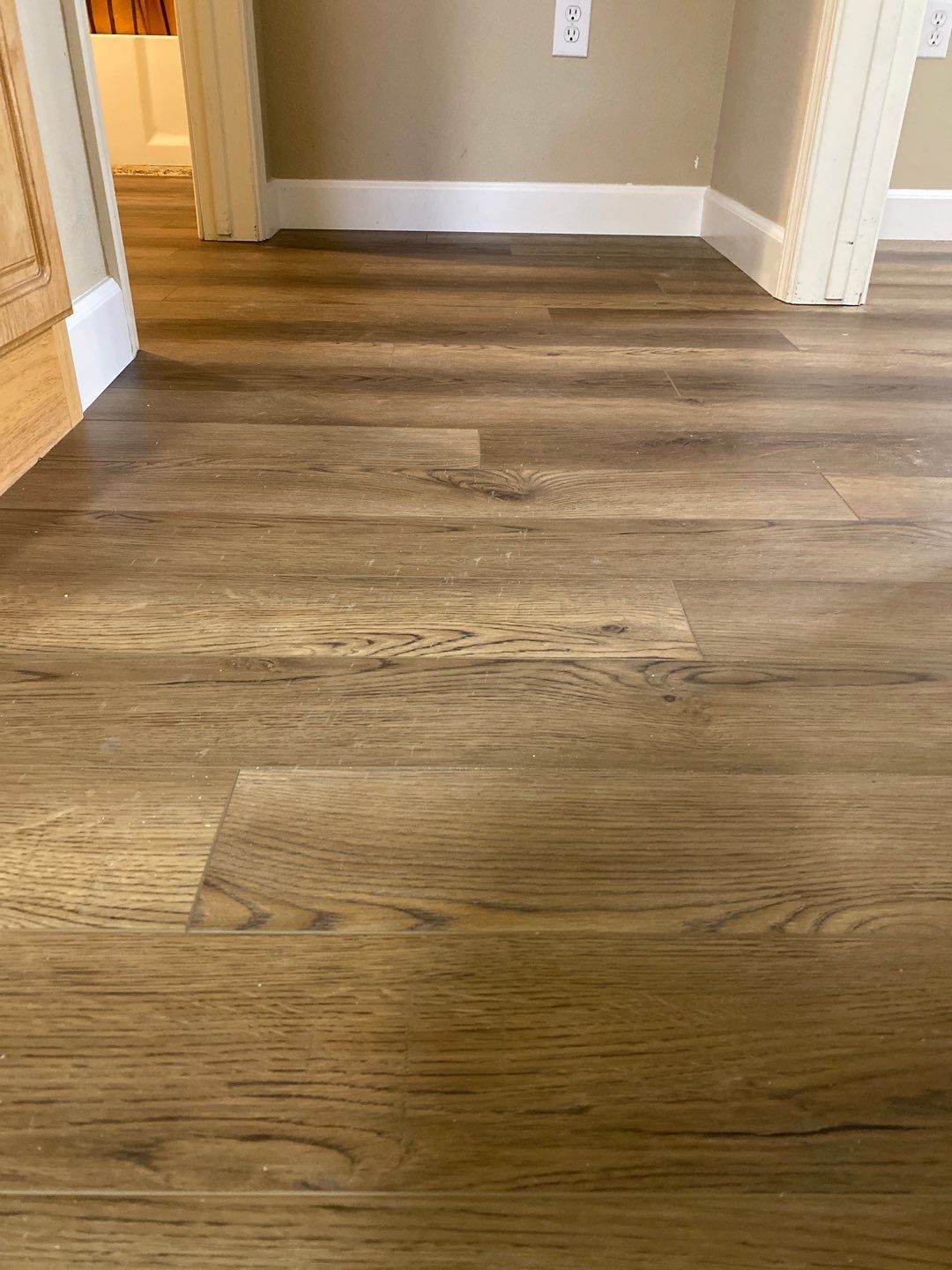 Flood damage renovation by Footprints Floors South Sacramento