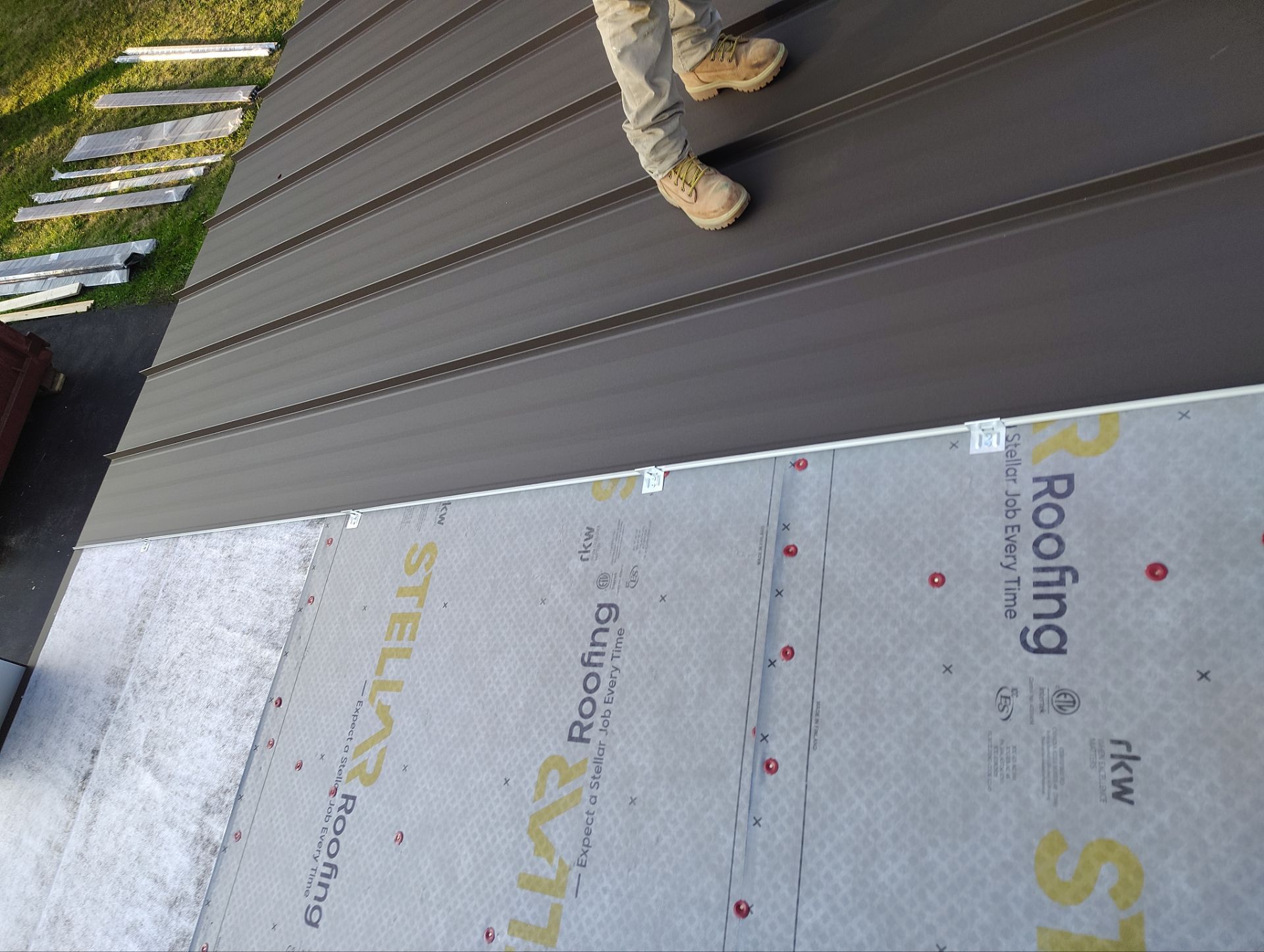 Textured Burnished slate standing seam by Stellar Roofing