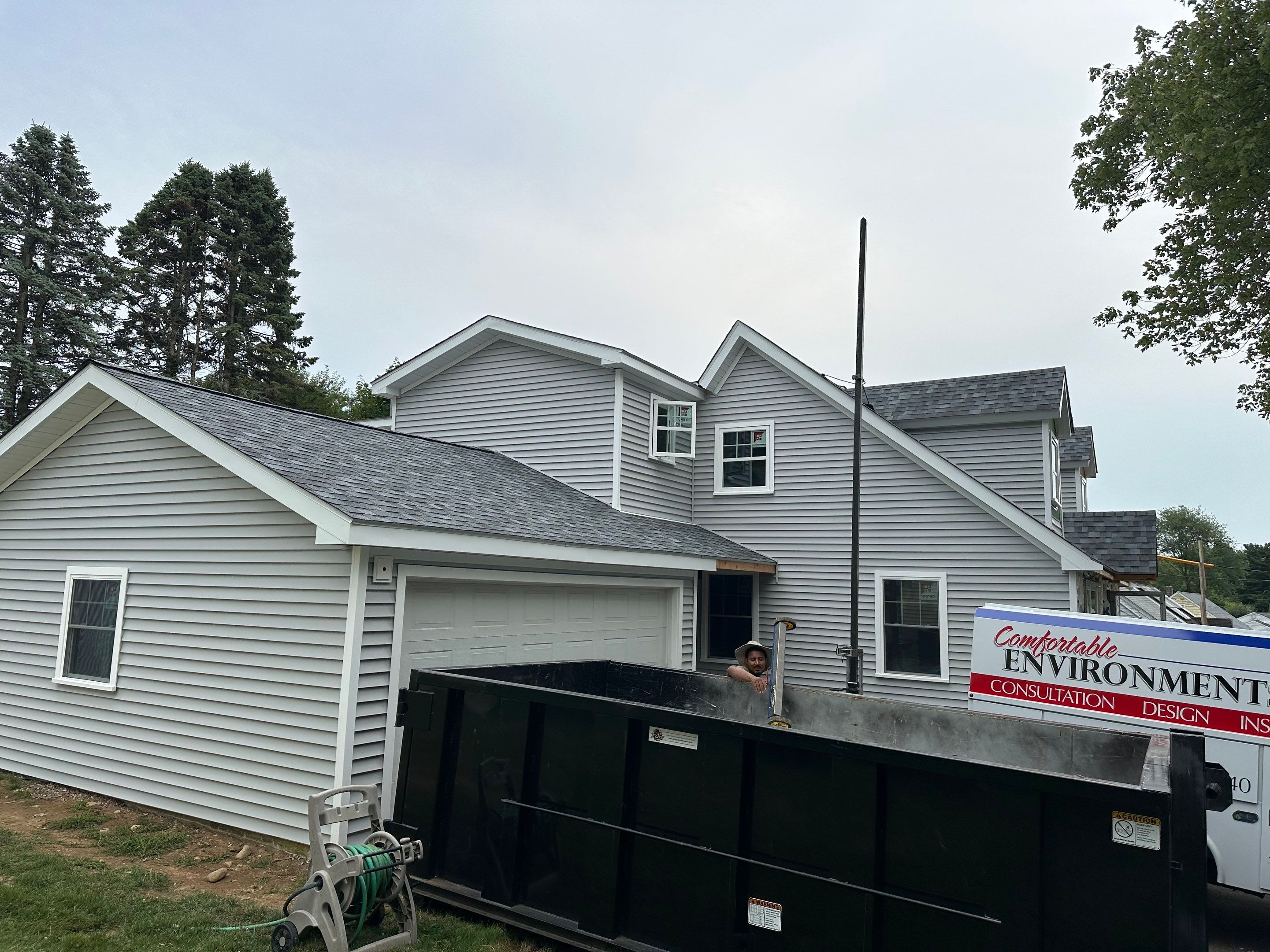 Residential Roofing Installation using Owens Corning TruDefinition Duration AR - Slatestone Gray by A Plus Exterior