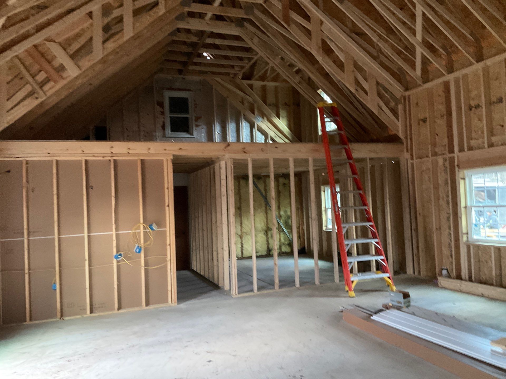 From Dormer to Full Gable Addition with Cathedral Ceiling by Esh Builders