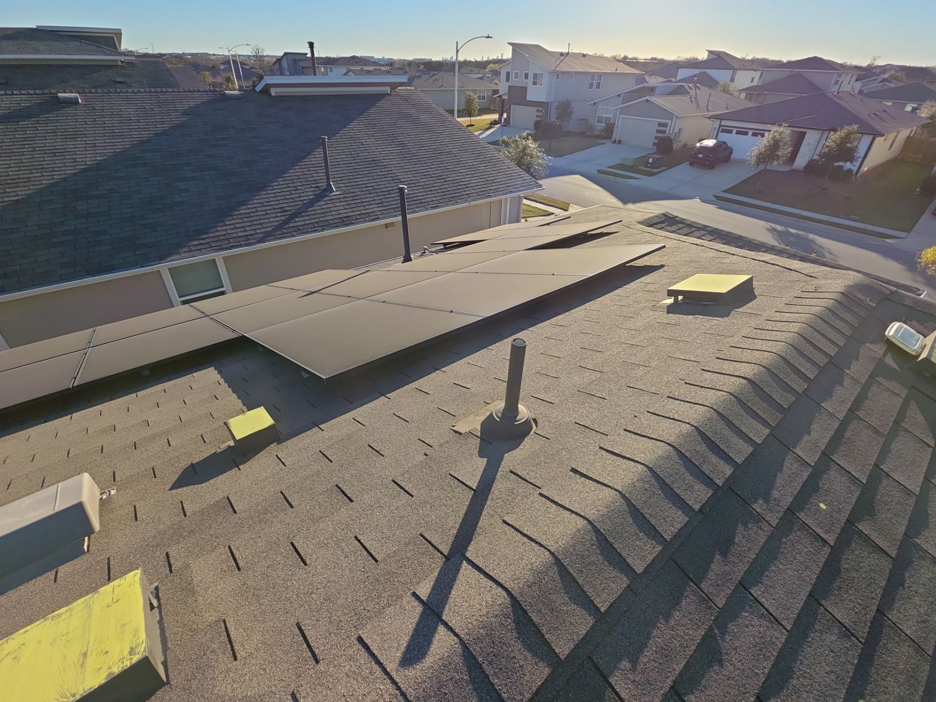 Hail Damage Restoration Including Roof Replacement and Interior Repairs in Austin by Caliber Restoration LLC
