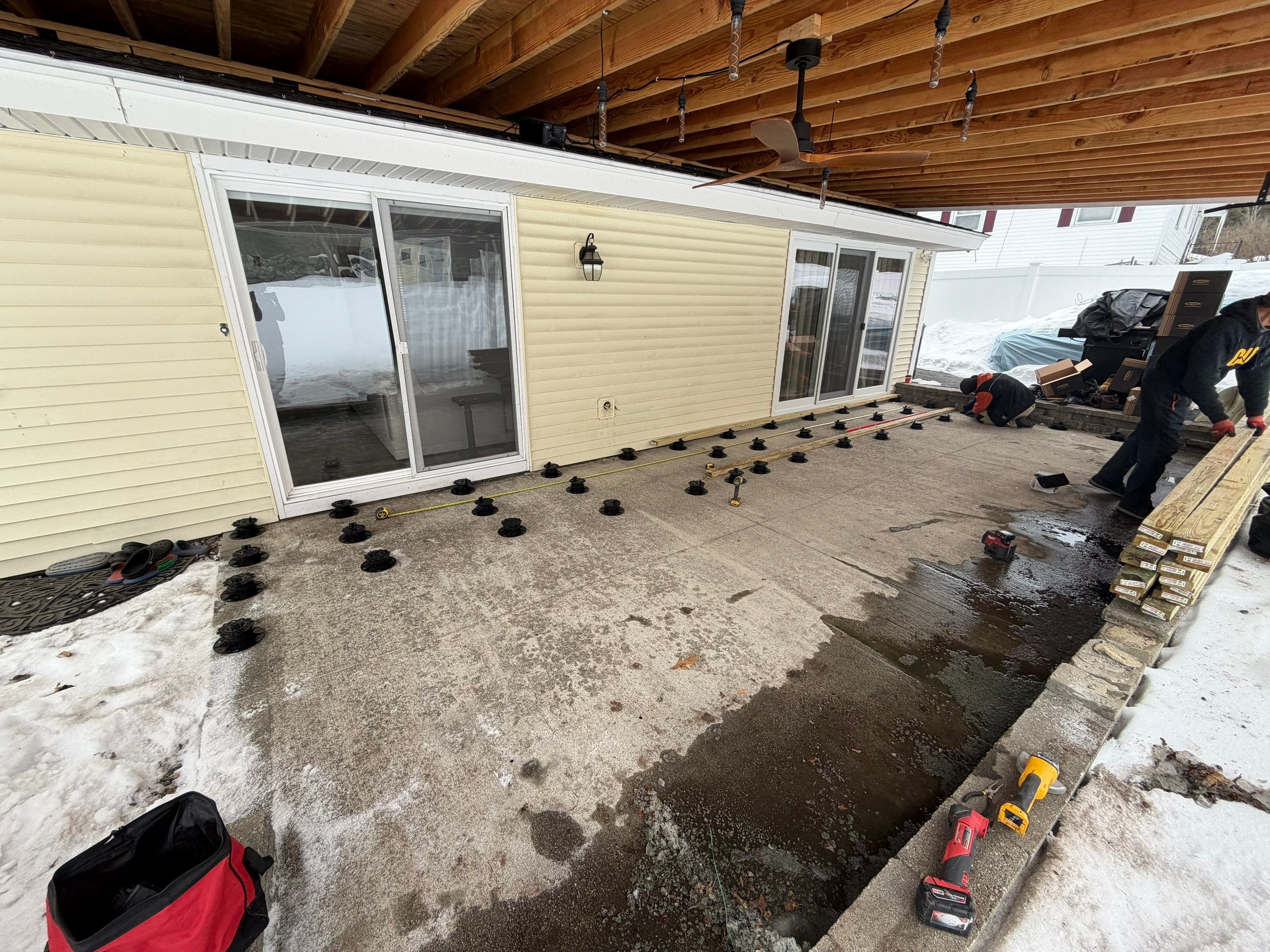 Composite Deck Installation in Hudson by UBrothers Construction