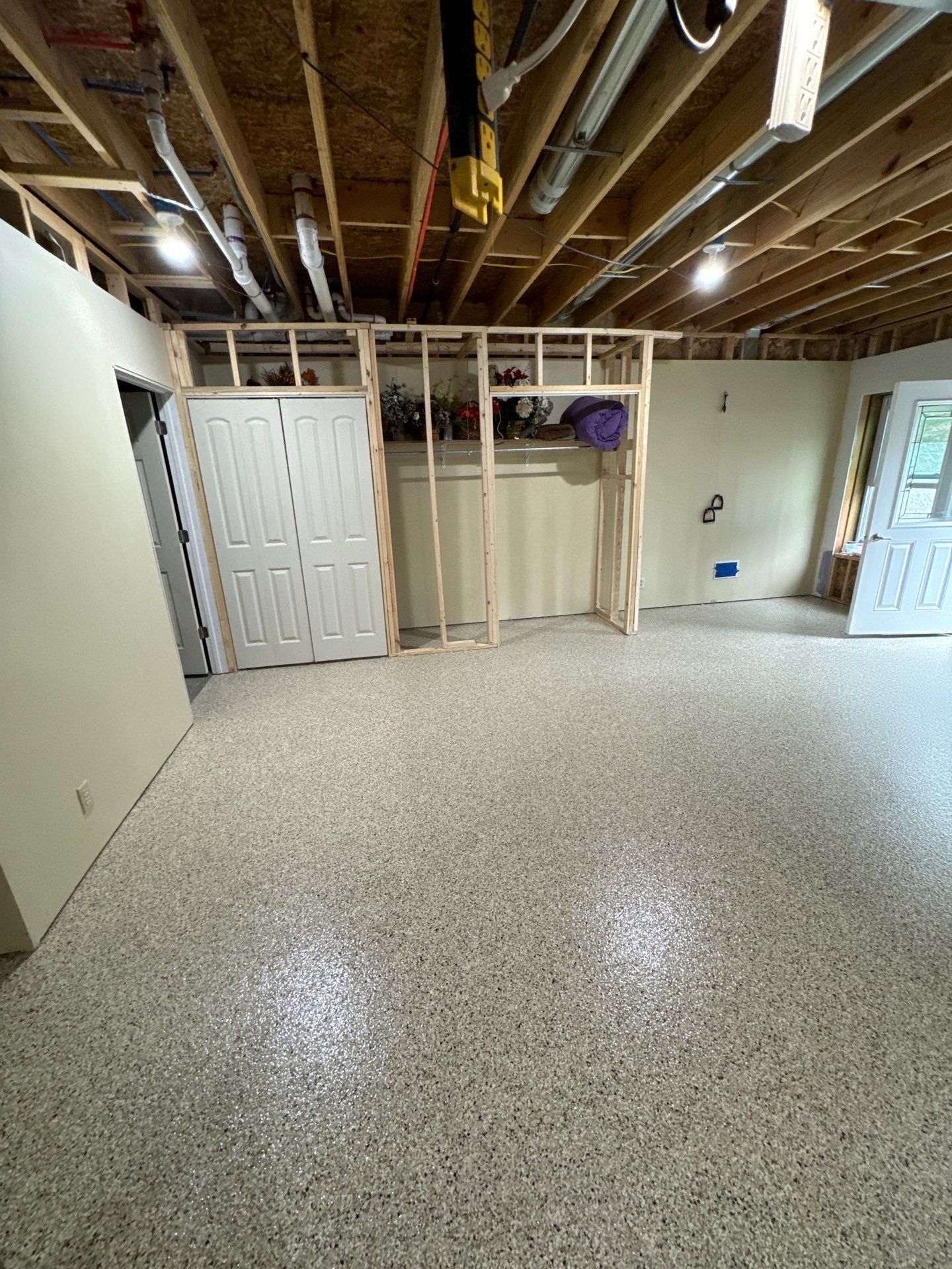 Shoreline Basement Floor Coating by Level 10 Coatings