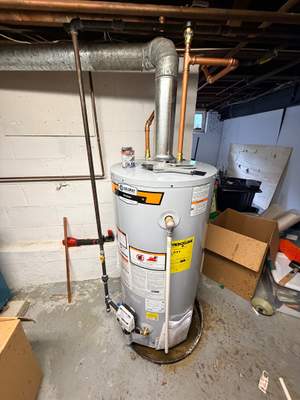 Gas Water Heater Replacement & Plumbing Repairs — Swampscott MA