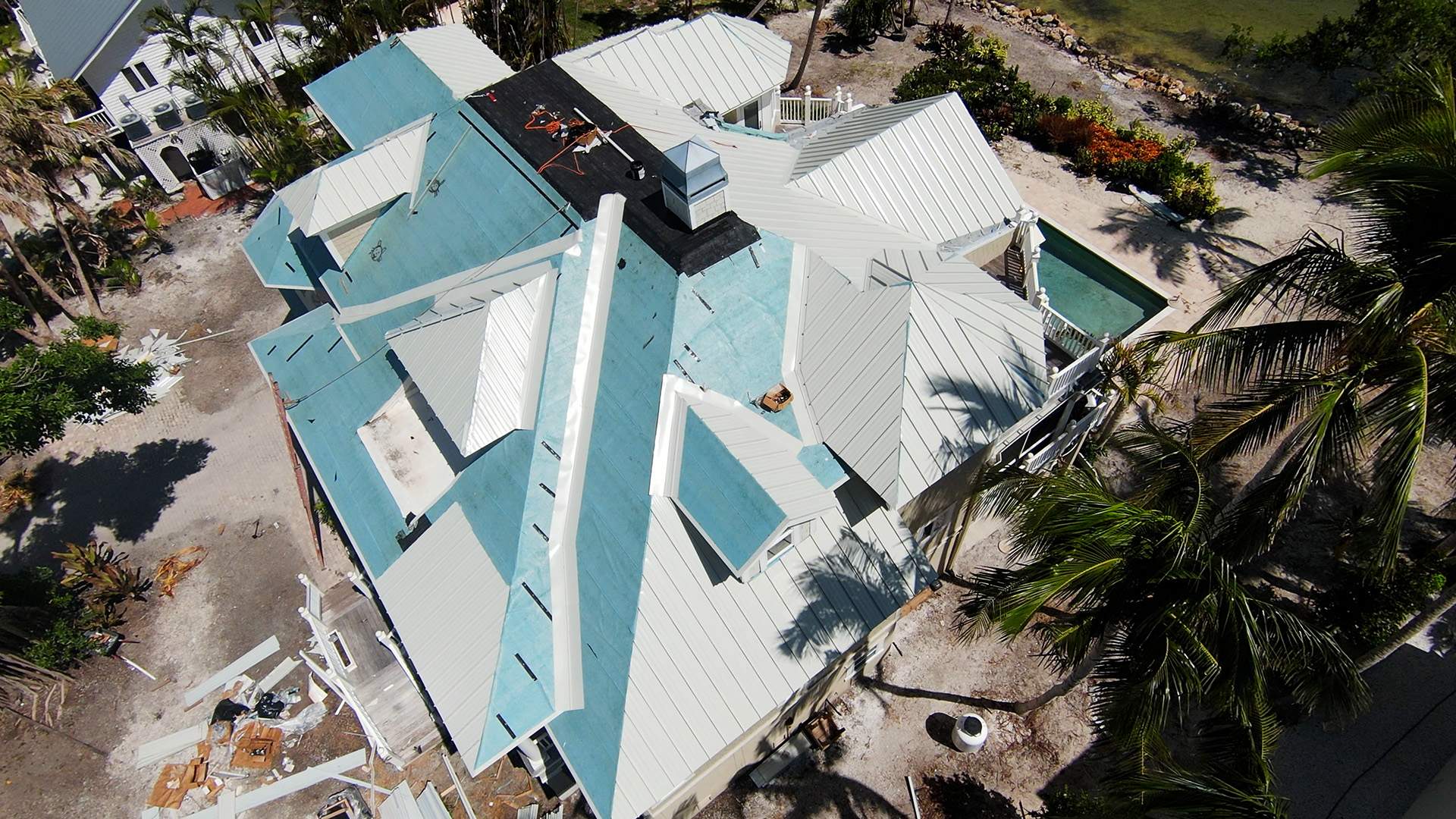 Sanibel Island Standing Seam Roof Replacement by Four Peaks Roofing