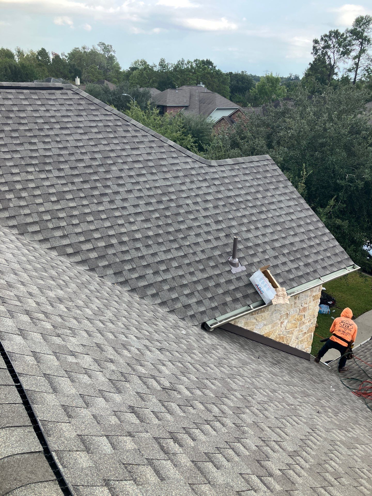 Project in Spring by Royal Crown Roofing 