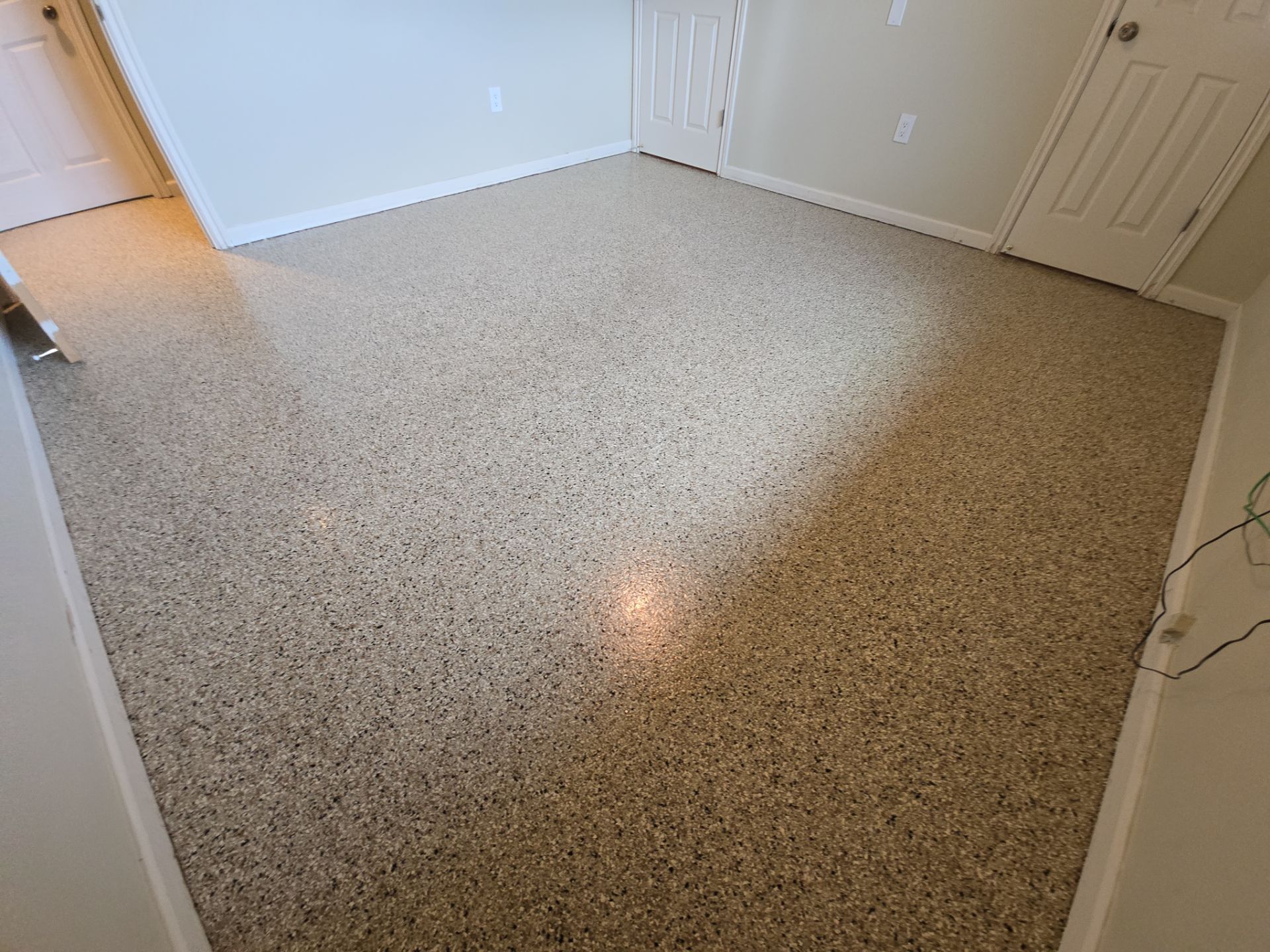 Basement Transformation using Driftwood by Croc Coatings, LLC