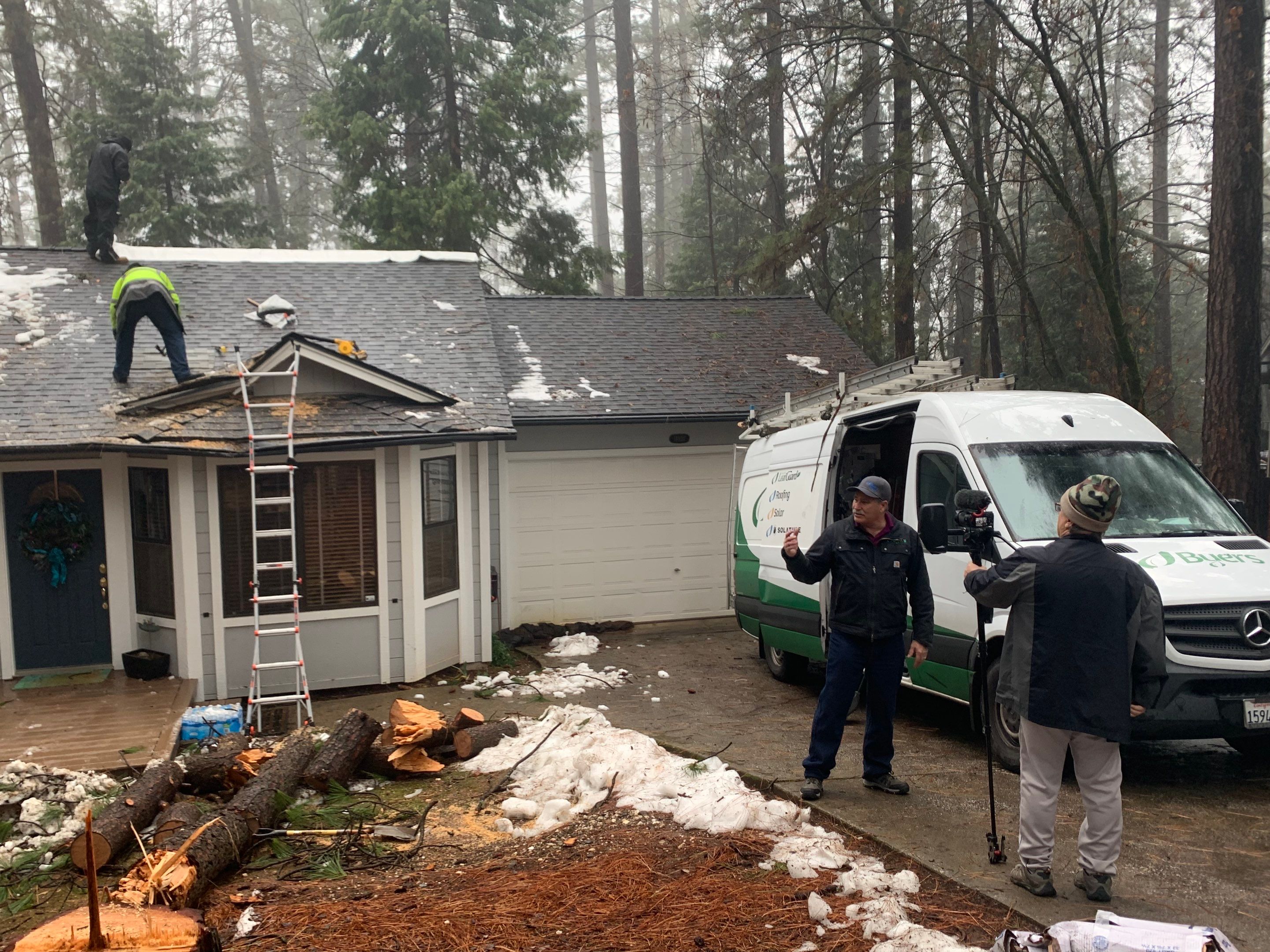 Residential Roofing Repair using Owens Corning Roofing Shingles by Byers Enterprises 