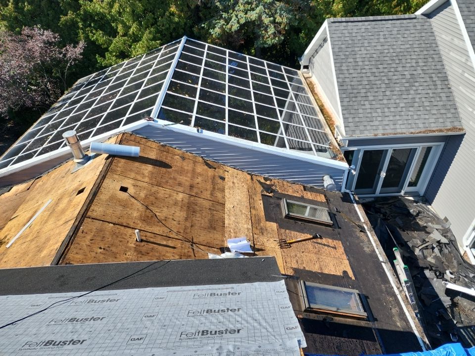 New Roof Installation and Skylight Replacement in Sheboygan, WI by Gellings Roofing and Siding LLC
