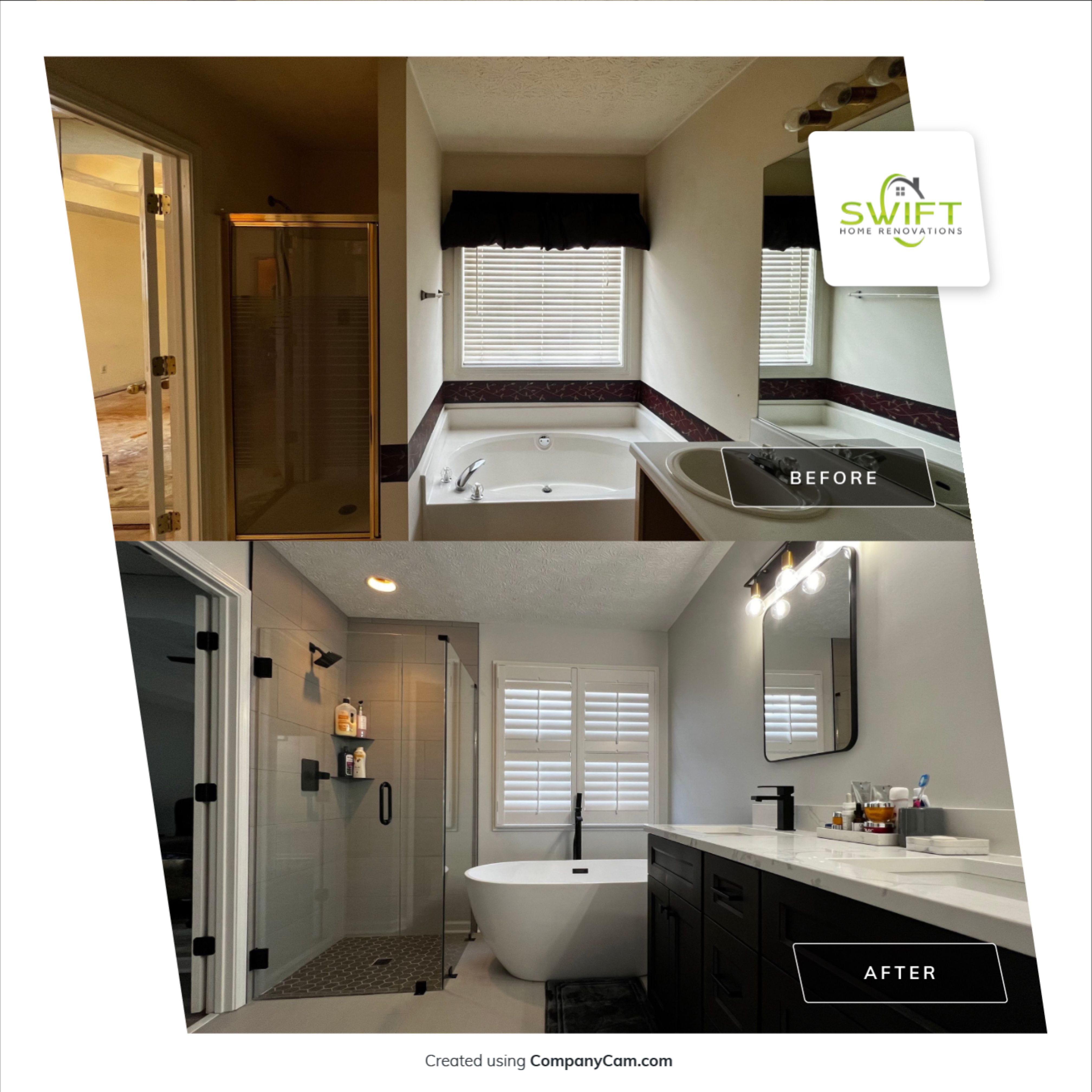 Modern Interior Renovation and Bathroom Remodel in Ellenwood by Swift Home Renovations