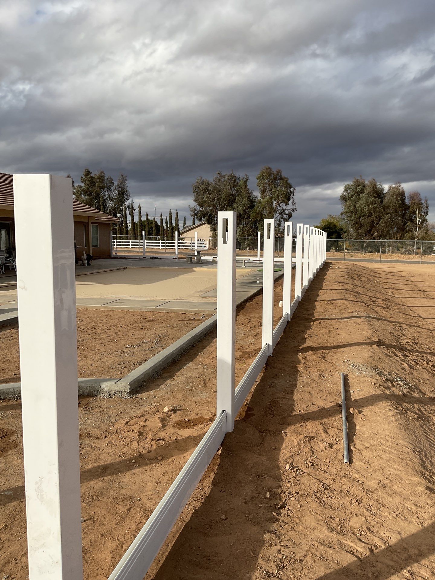 Fence Installation using Vinyl by Fence Guys Inc. 