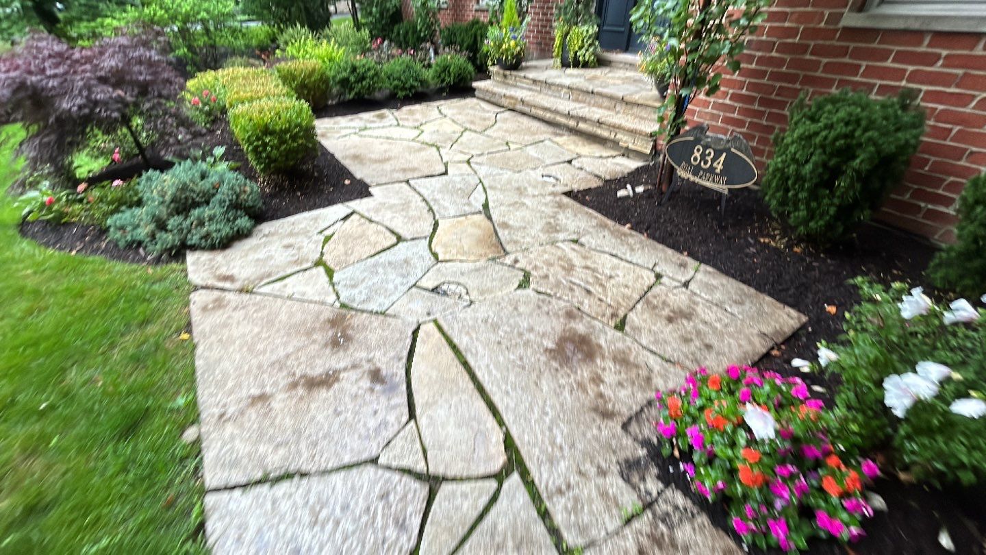 Exterior Stone and Concrete Surface Cleaning by Northern Power Washing LLC.