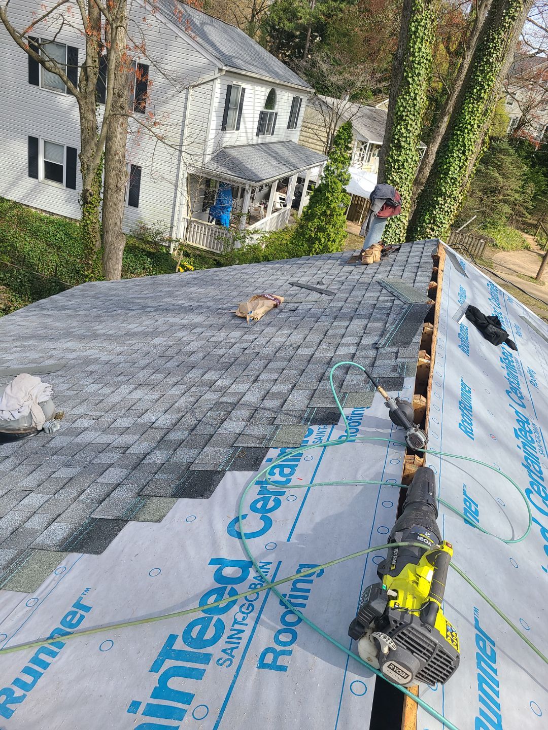 Falls Church Landmark Pro Roof in Max Def Pewter by RM Banning, Inc.
