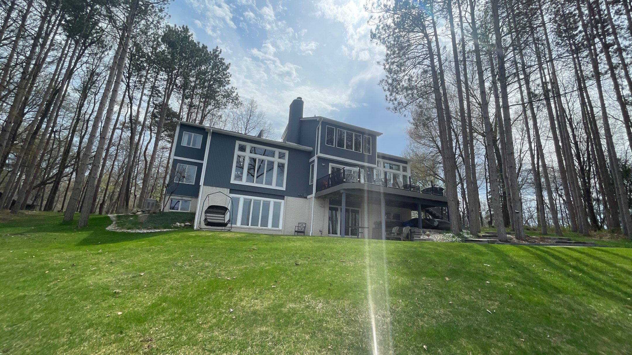 Siding Replacement using CertainTeed Board & Batten Pacific Blue by 180 Contractors