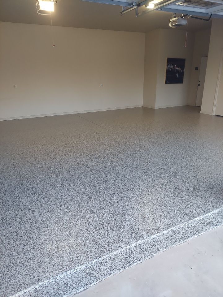 Patio & Pool Deck Coating with Cordwood by Copperhead Coatings