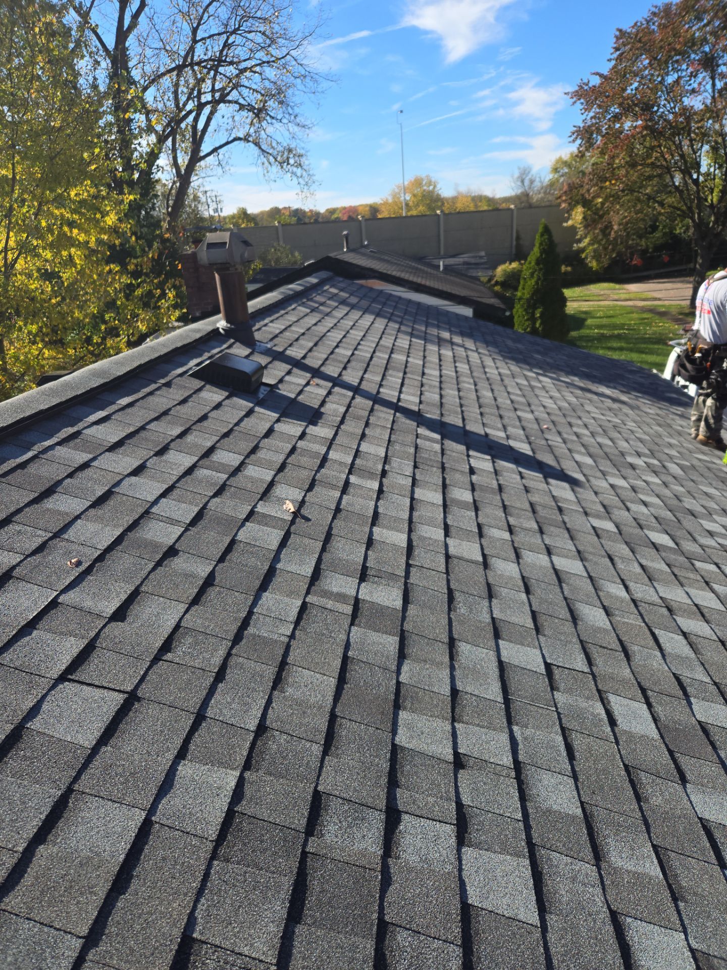 Atlas Pinnacle, Color, Coastal Granite, Drip Edge, Color, Black by Eagle Eye Roofing