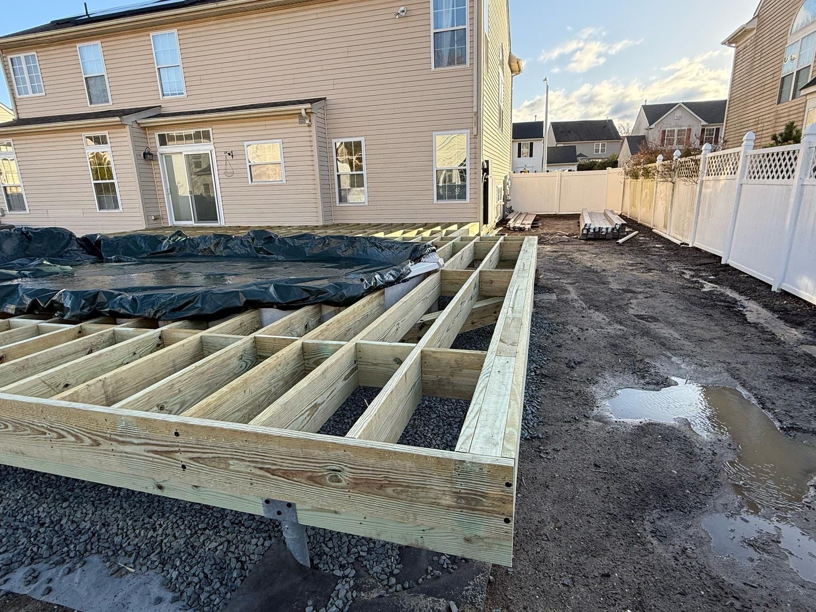new pool deck in Howell by deck guardian