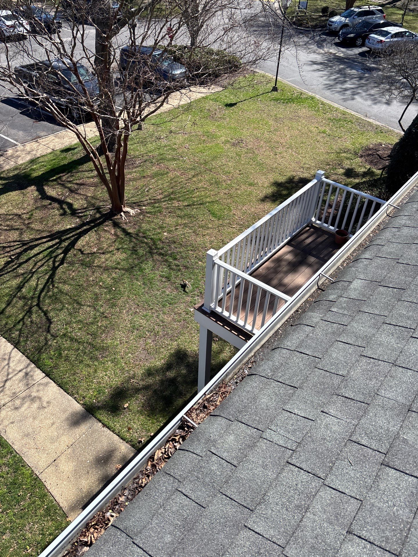 Windermere gutter cleaning job, Job done, gutters at a residential location