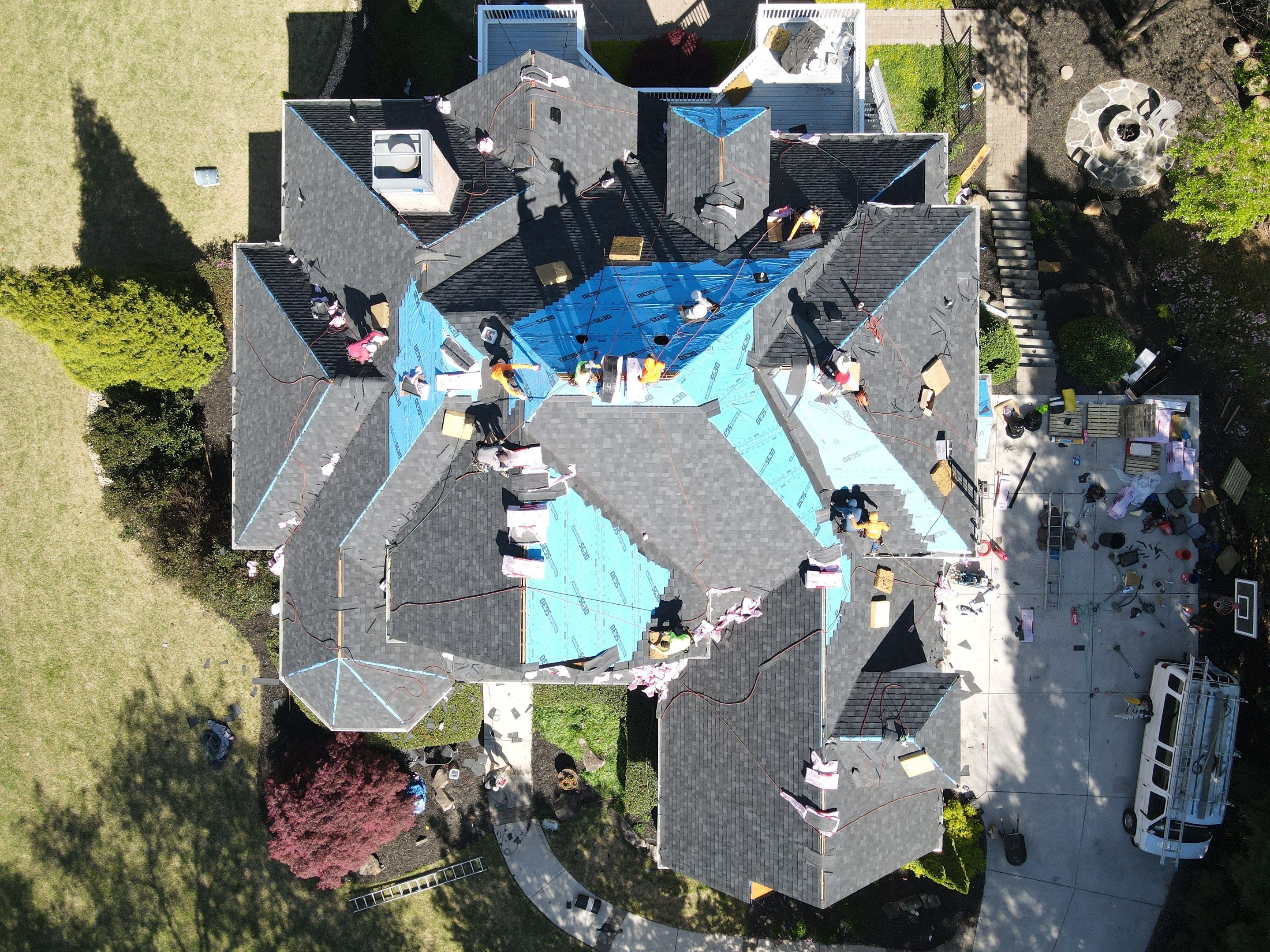 Residential Roofing Installation using Owens Corning by Inspector Roofing and Restoration