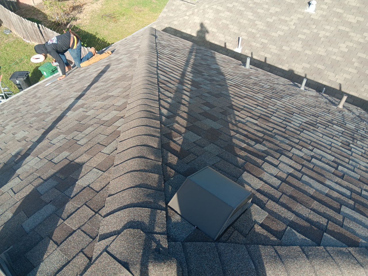 Residential Roofing Installation using Owen's Corning Duration (Lifetime) Shingles by Roof Repair Company