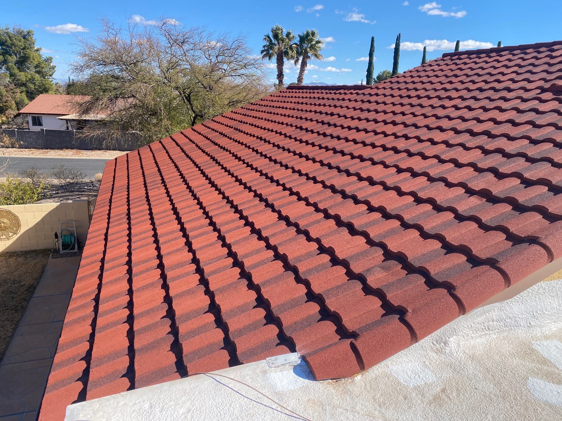 Terra Cotta Stone Coated Steel by Reimagine Roofing